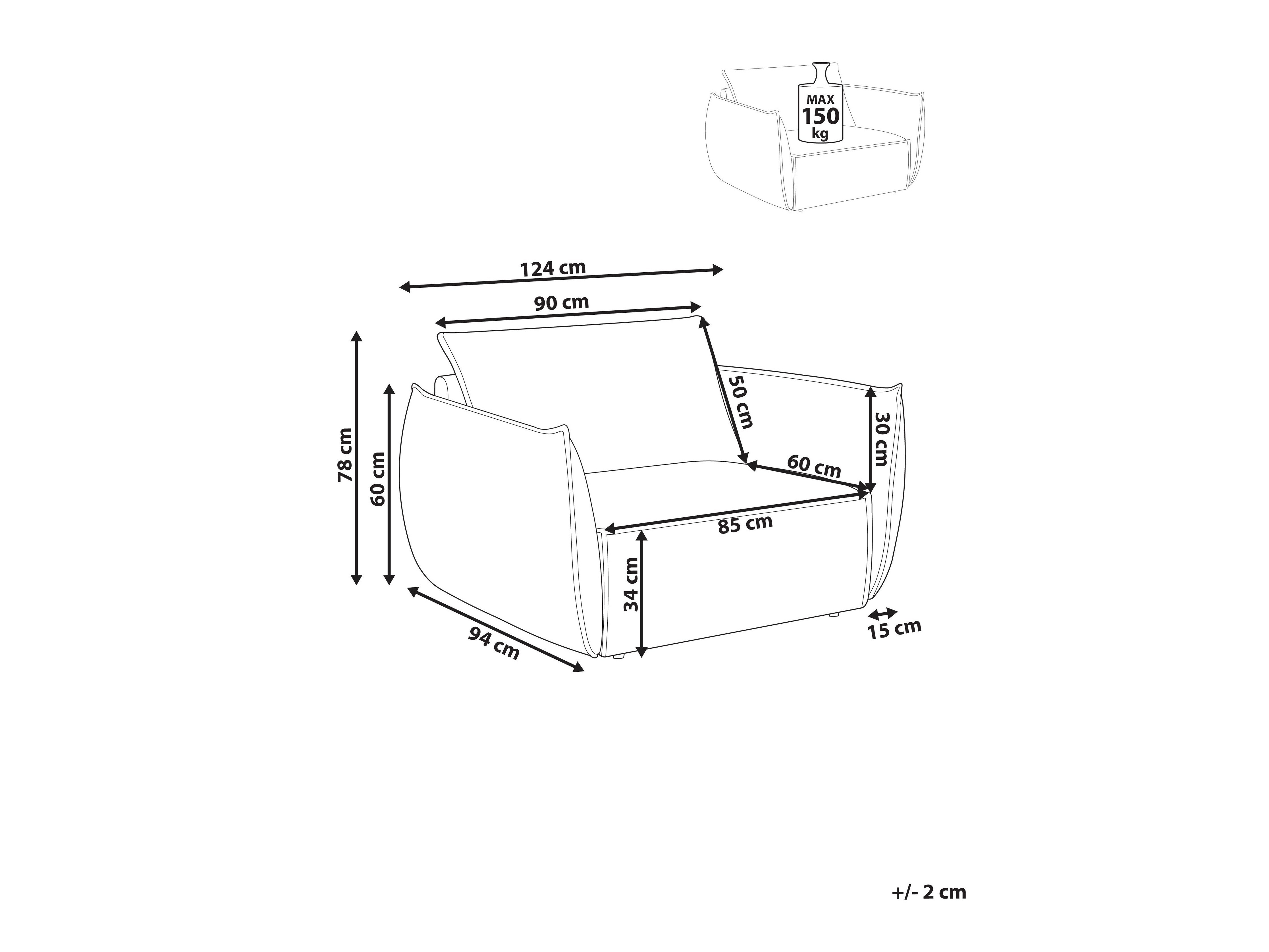 Πολυθρόνα Berwyn 2704 (Μπεζ)