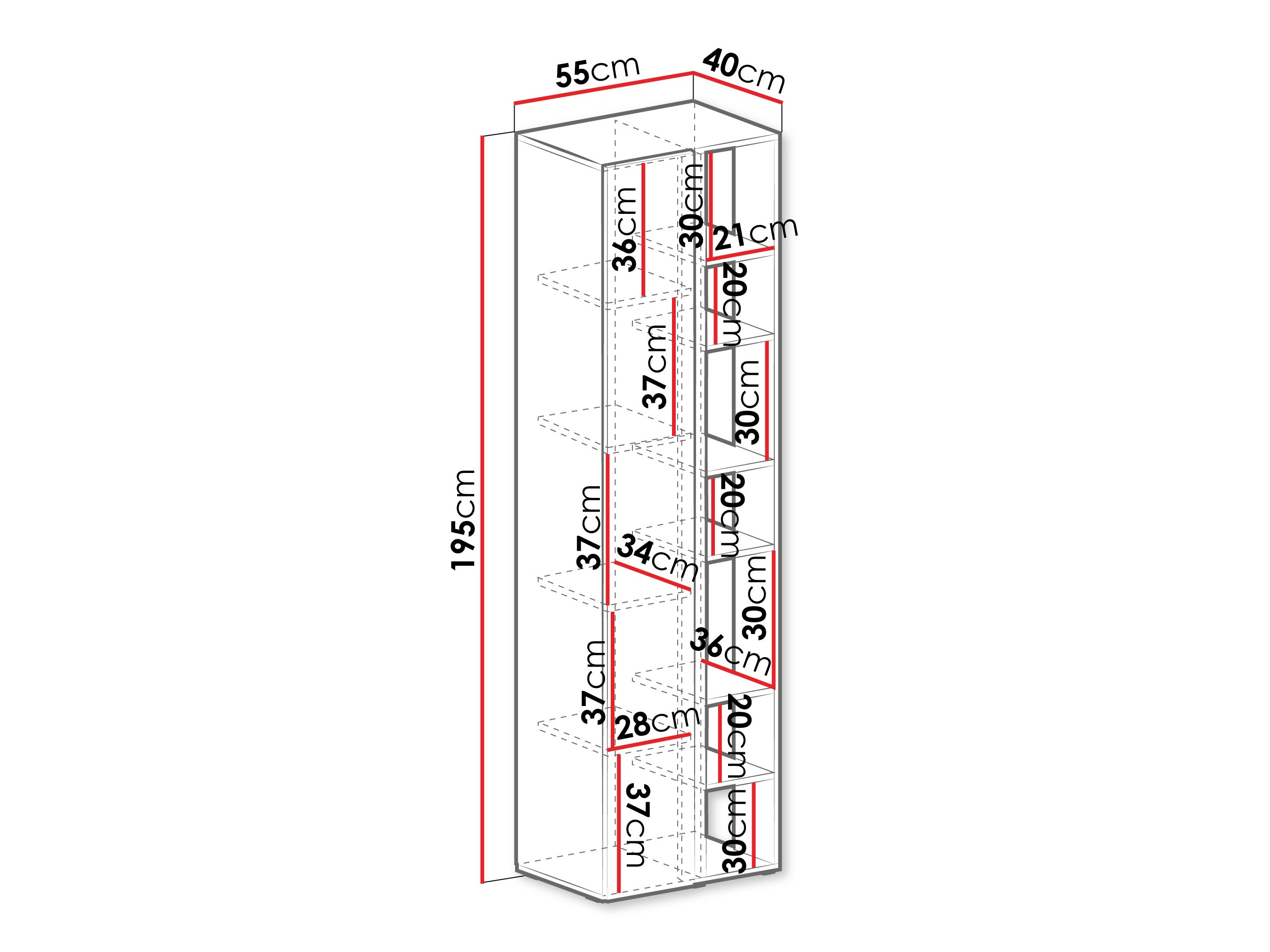 Βιβλιοθήκη Fiosono 103 (Ευκάλυπτος + Δρυς)