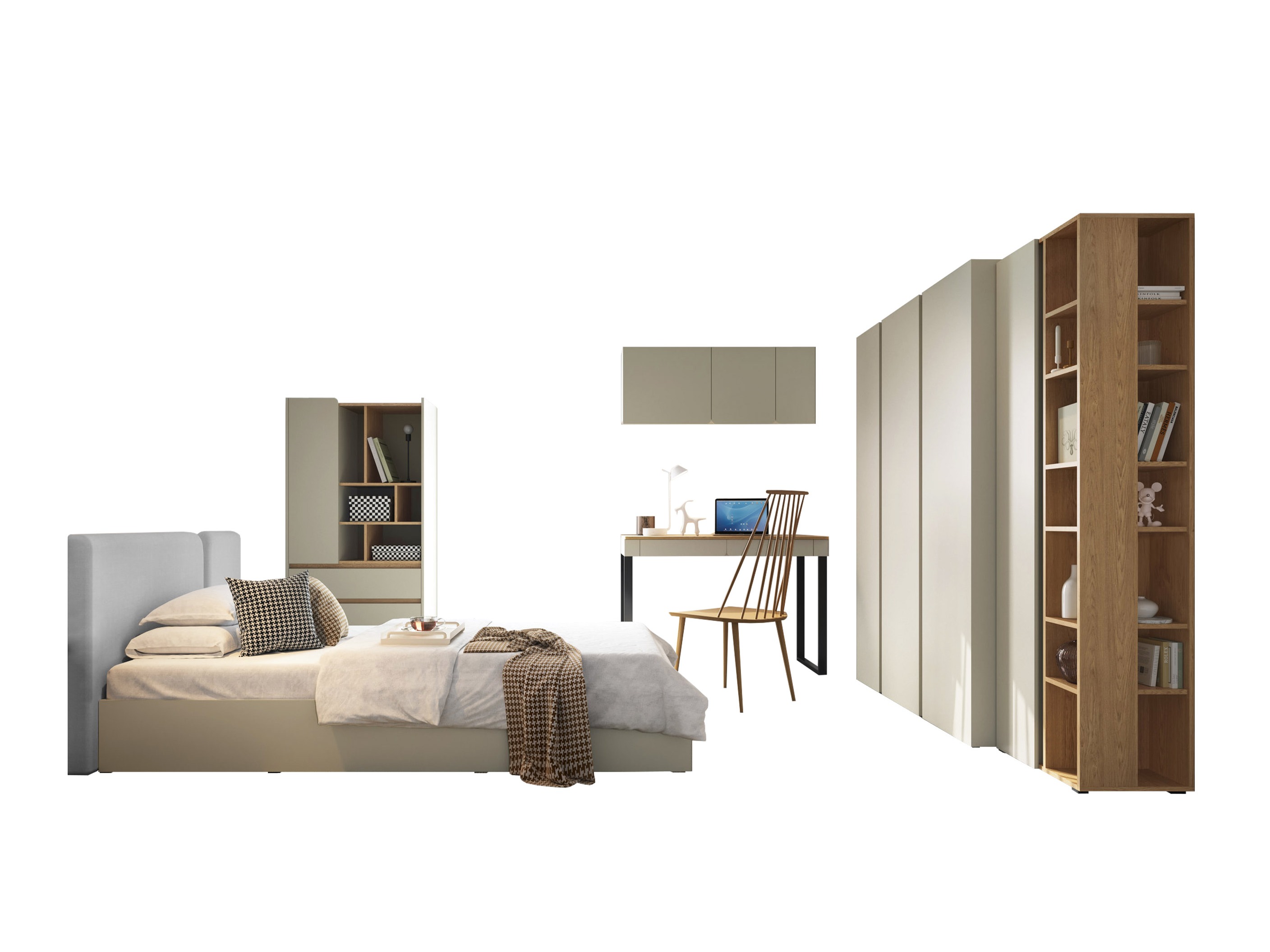 Σετ επίπλων Fiosono 114 (Ευκάλυπτος + Δρυς)