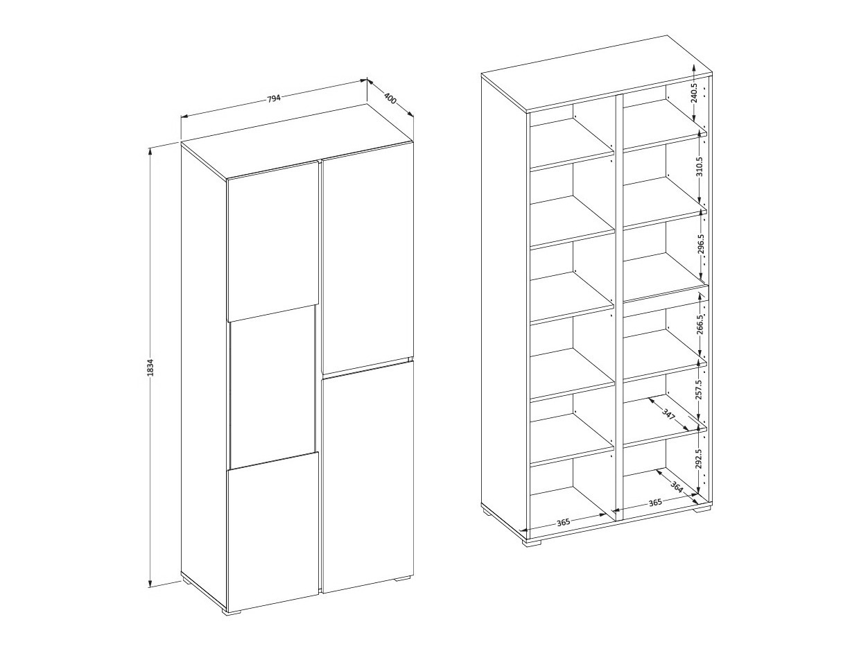 Bookcase Alfere 110 (Green)