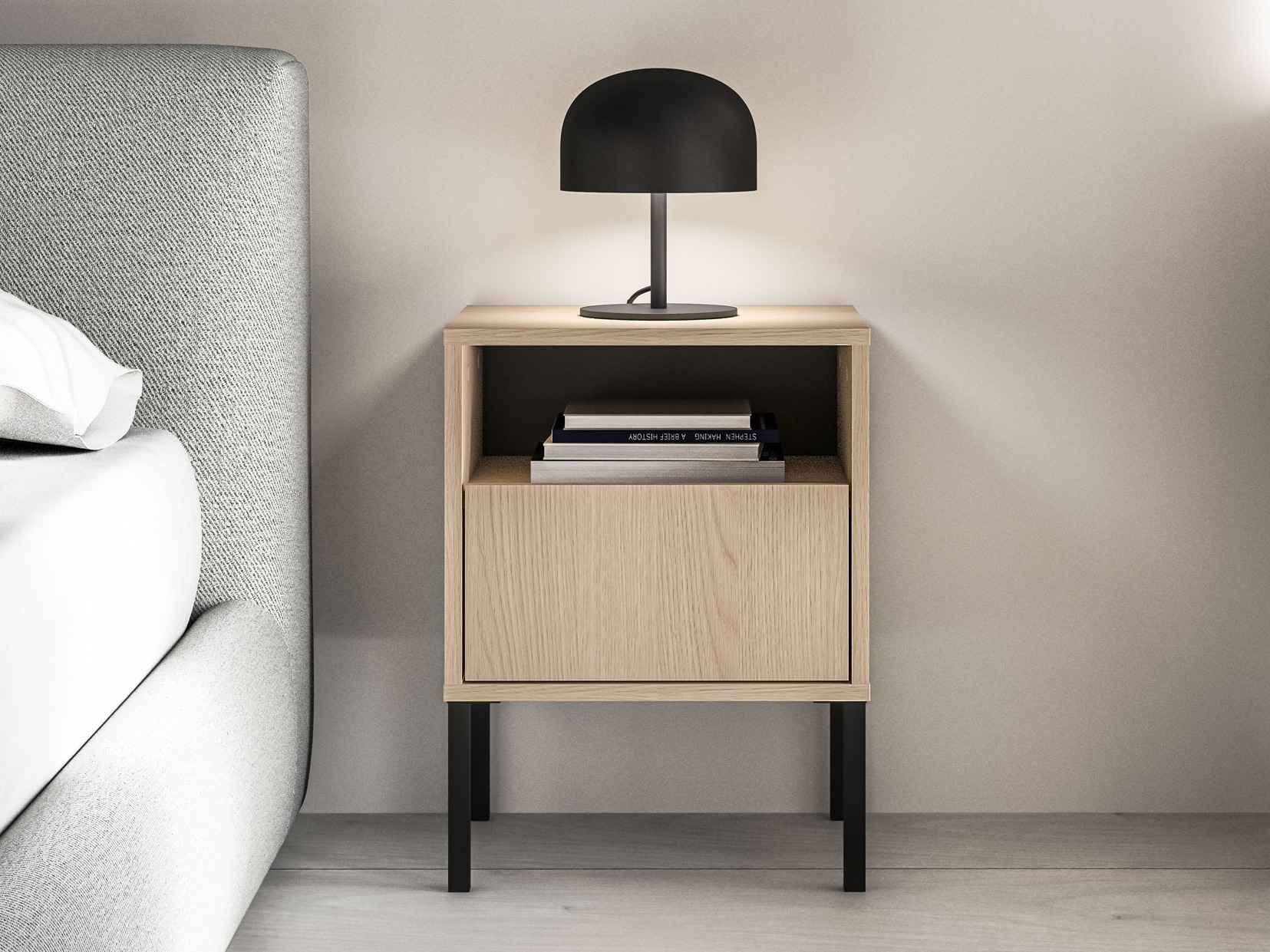 Κομοδίνο Virsalo 104 (Δρυς)