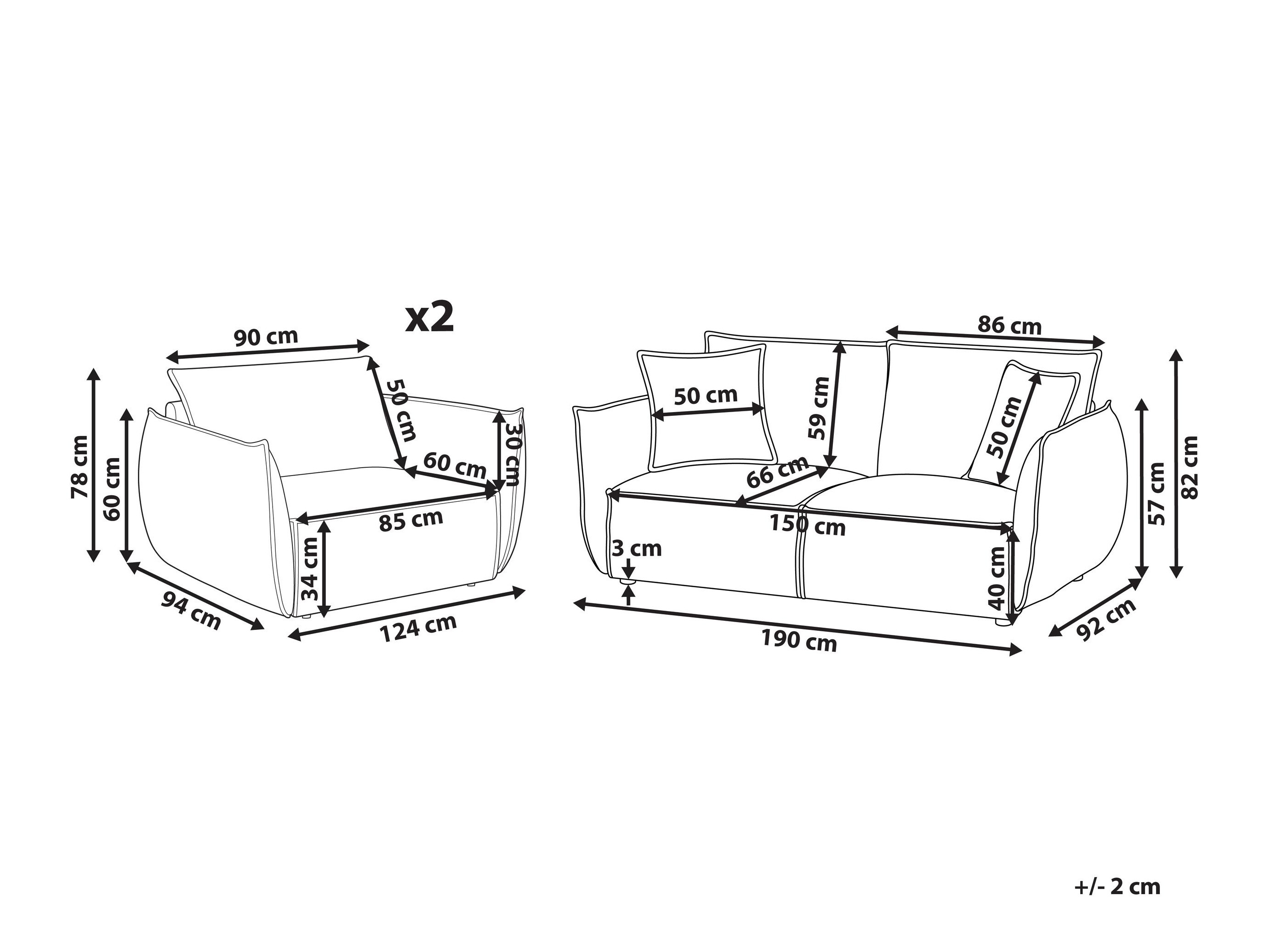 Σετ ταπετσαρισμένων επίπλων Berwyn 3024 (Ανοιχτό πράσινο)
