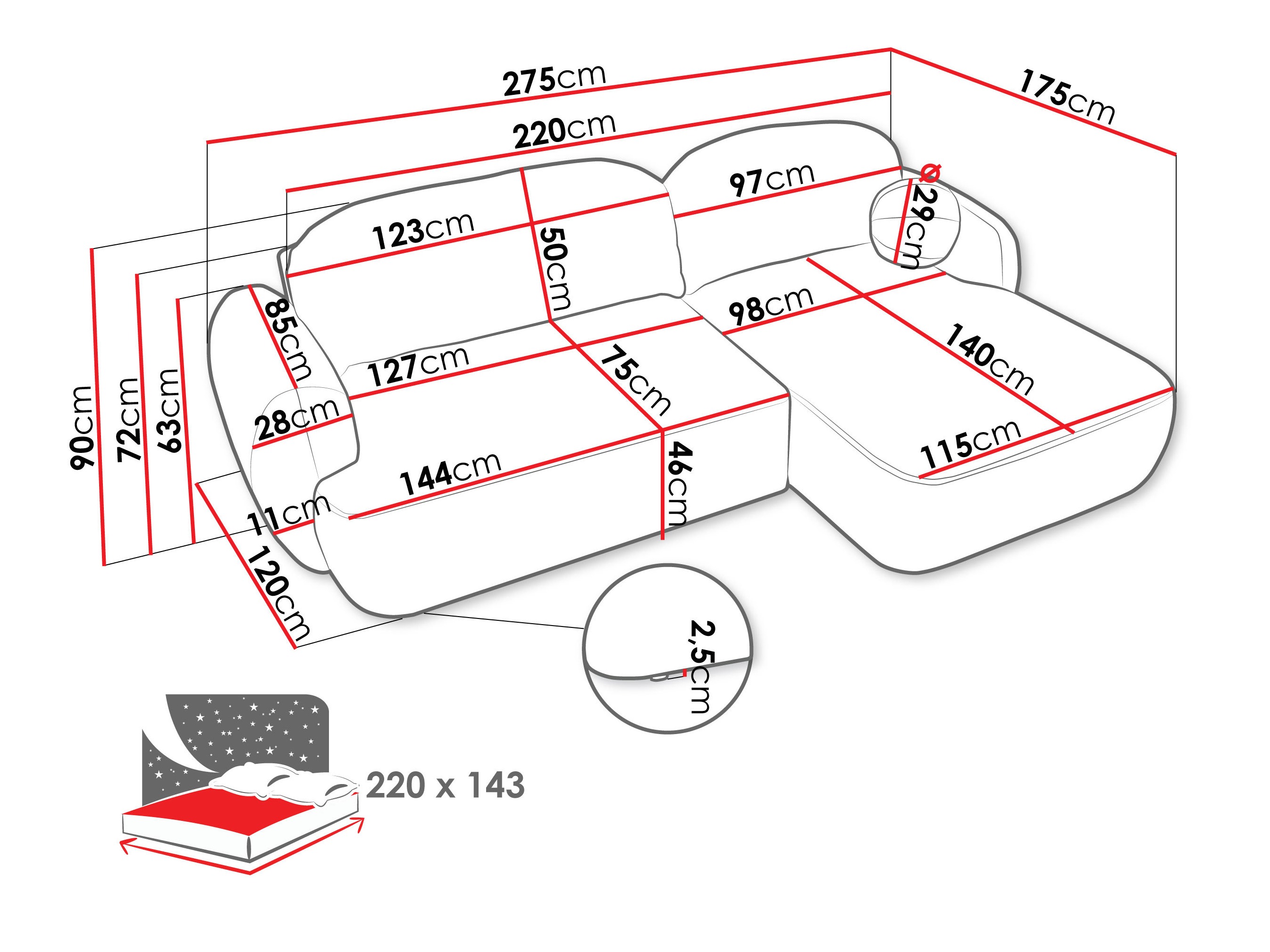 Γωνιακός Καναπές TrendyNest Ardea I (Now or Never 03)