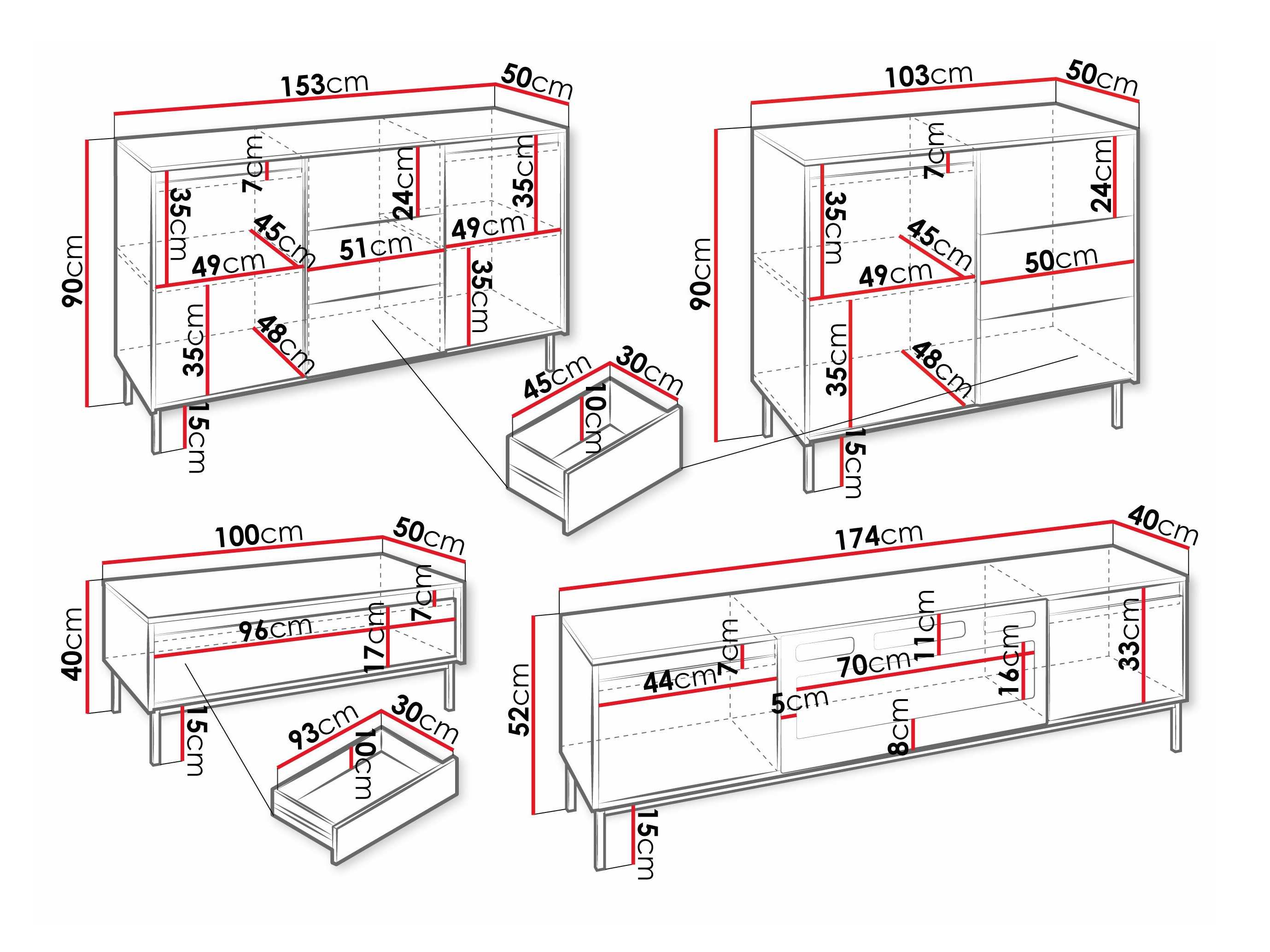 Σετ επίπλων σαλονιού Comfivo Delruva III (Άσπρο)