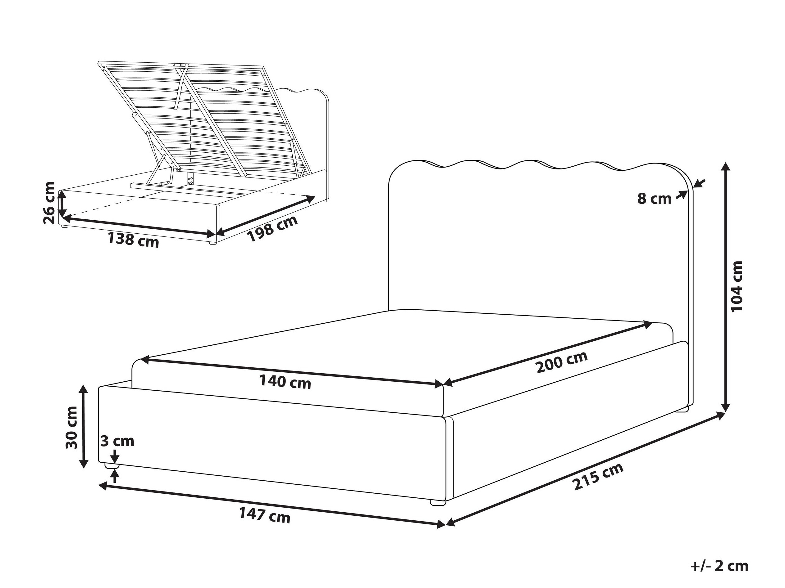 Bed Berwyn 3049