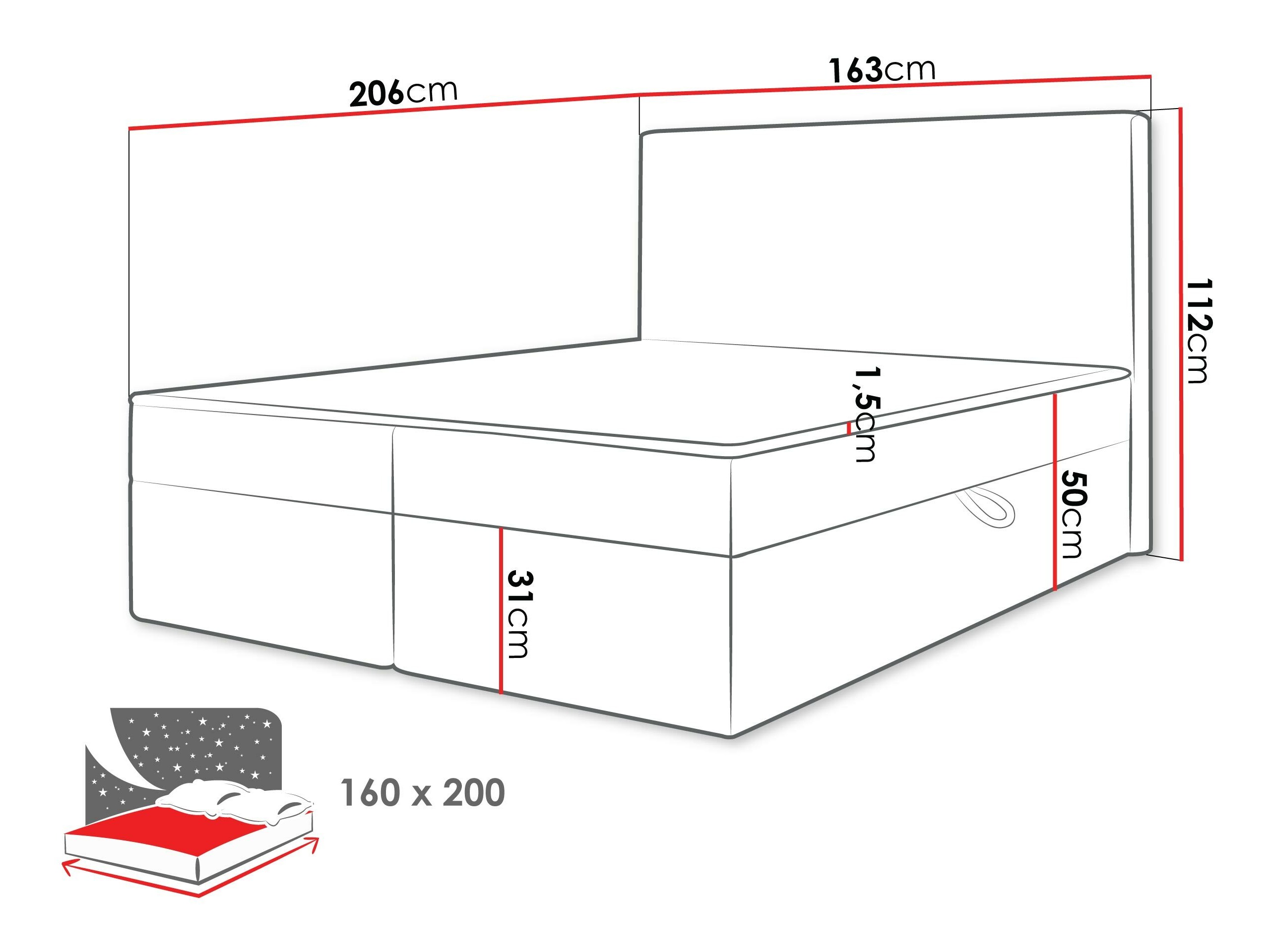 Κρεβάτι continental Comfivo Arbitas (Ambience 02)