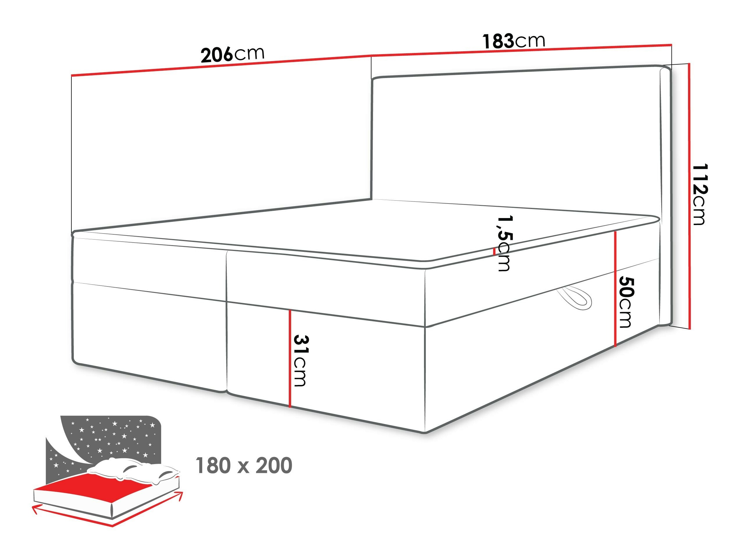 Κρεβάτι continental Comfivo Arbitas (Ambience 02)