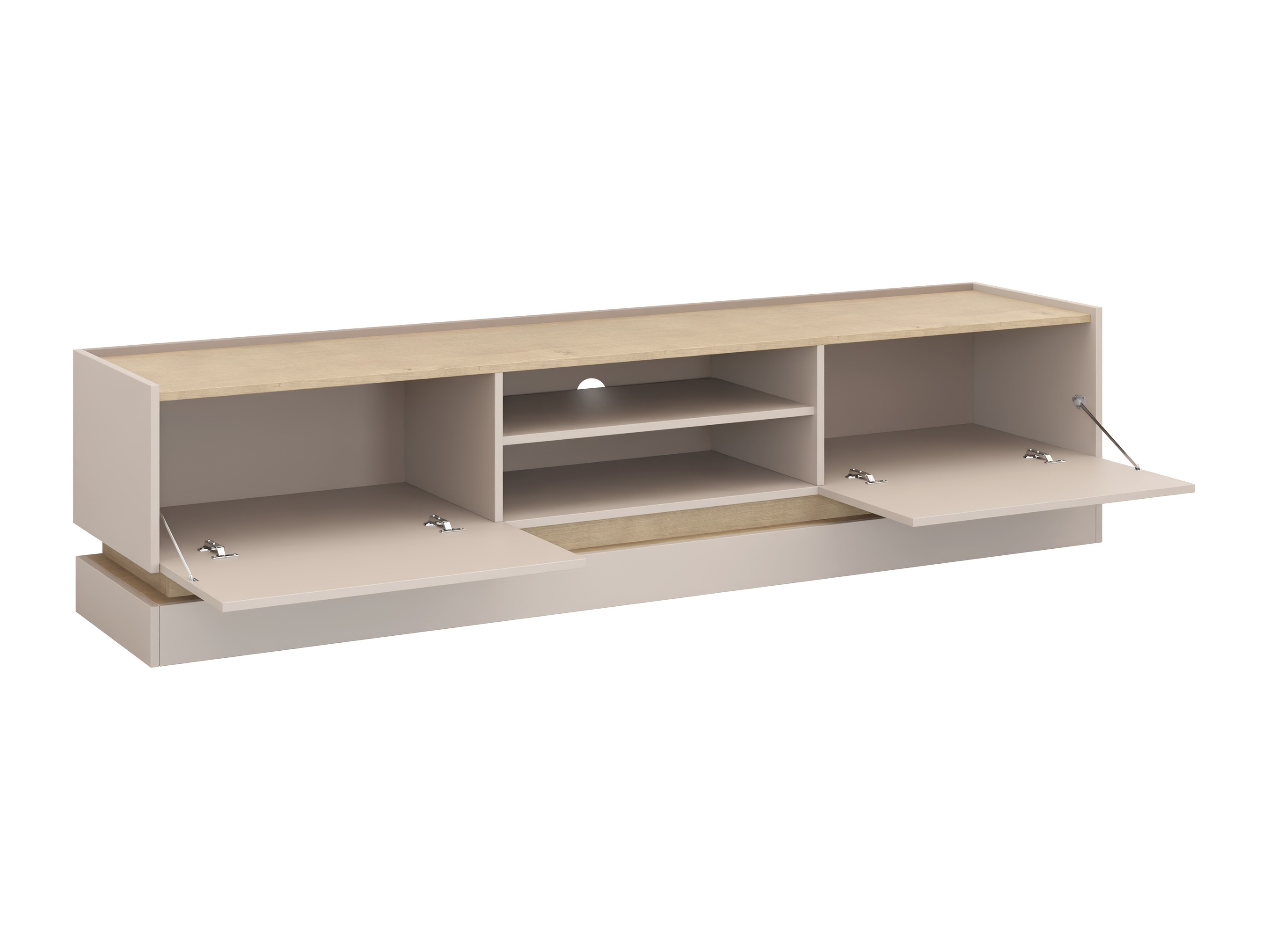 Living room set Comfivo Tilia (Black + Oak)