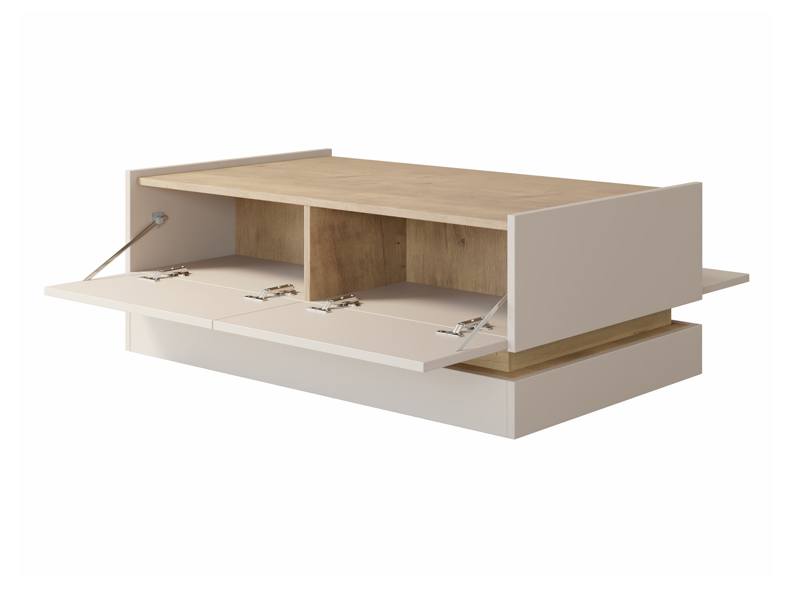 Τραπεζάκι σαλονιού Comfivo Tilia (Μαύρο + Δρυς)