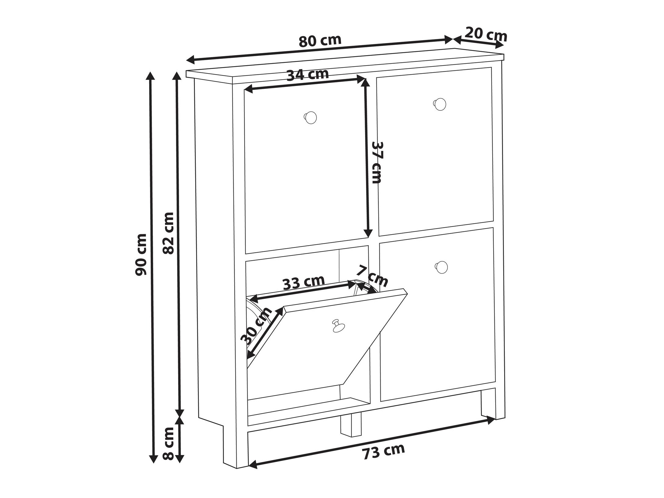 Shoe cabinet Berwyn 3055