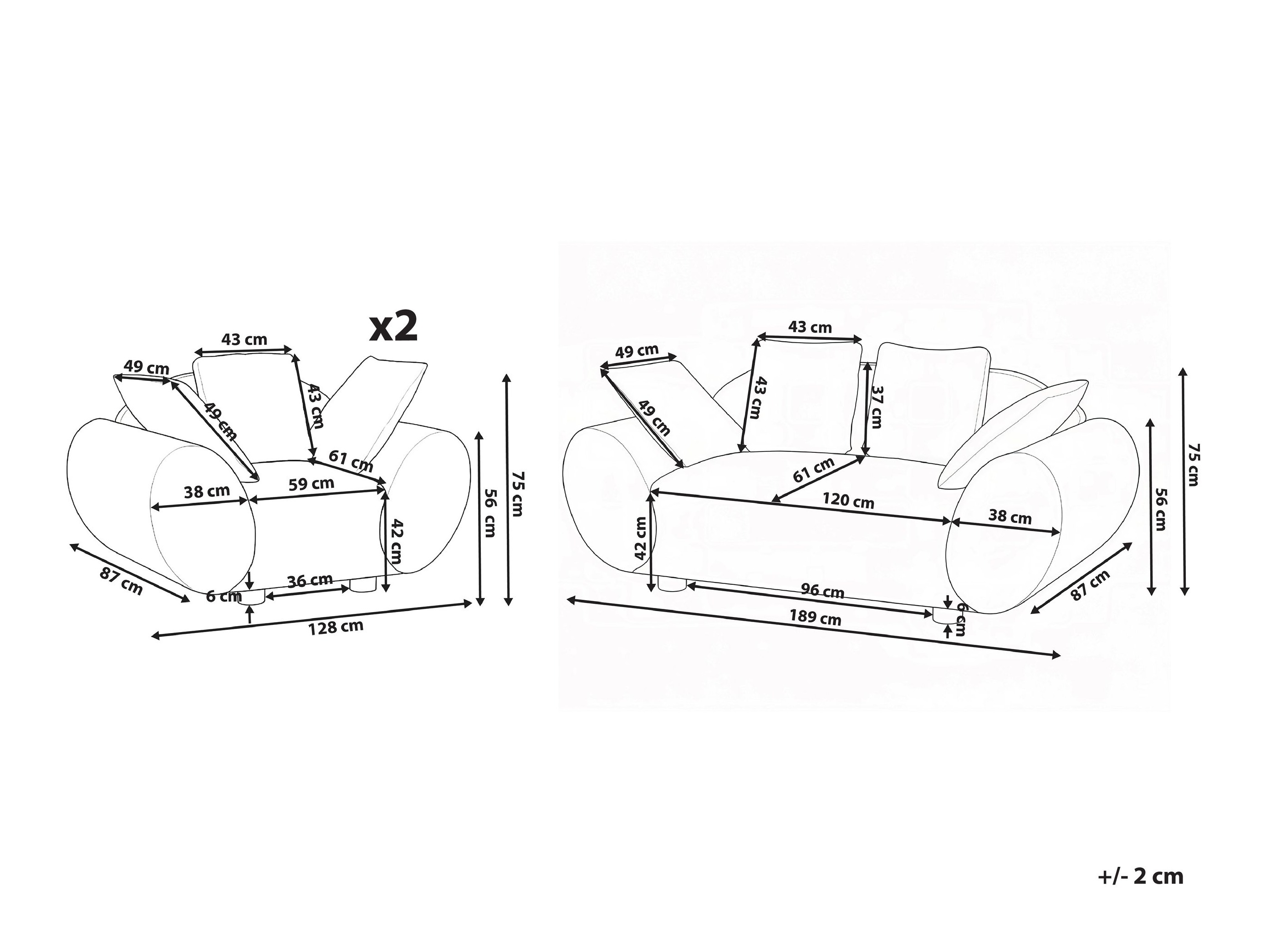Upholstered furniture set Berwyn 3066