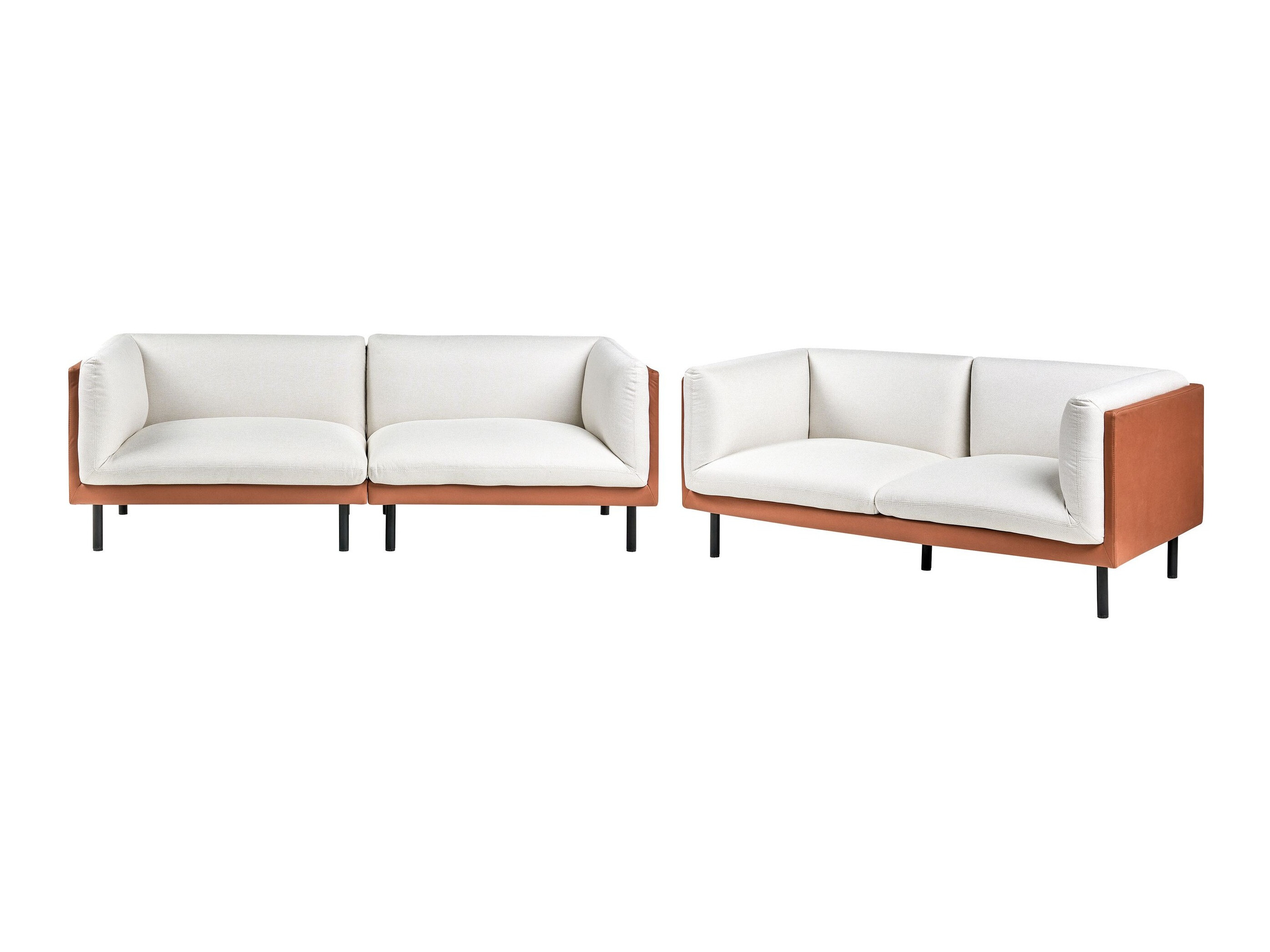 Upholstered furniture set Berwyn 3085 (White + Brown)