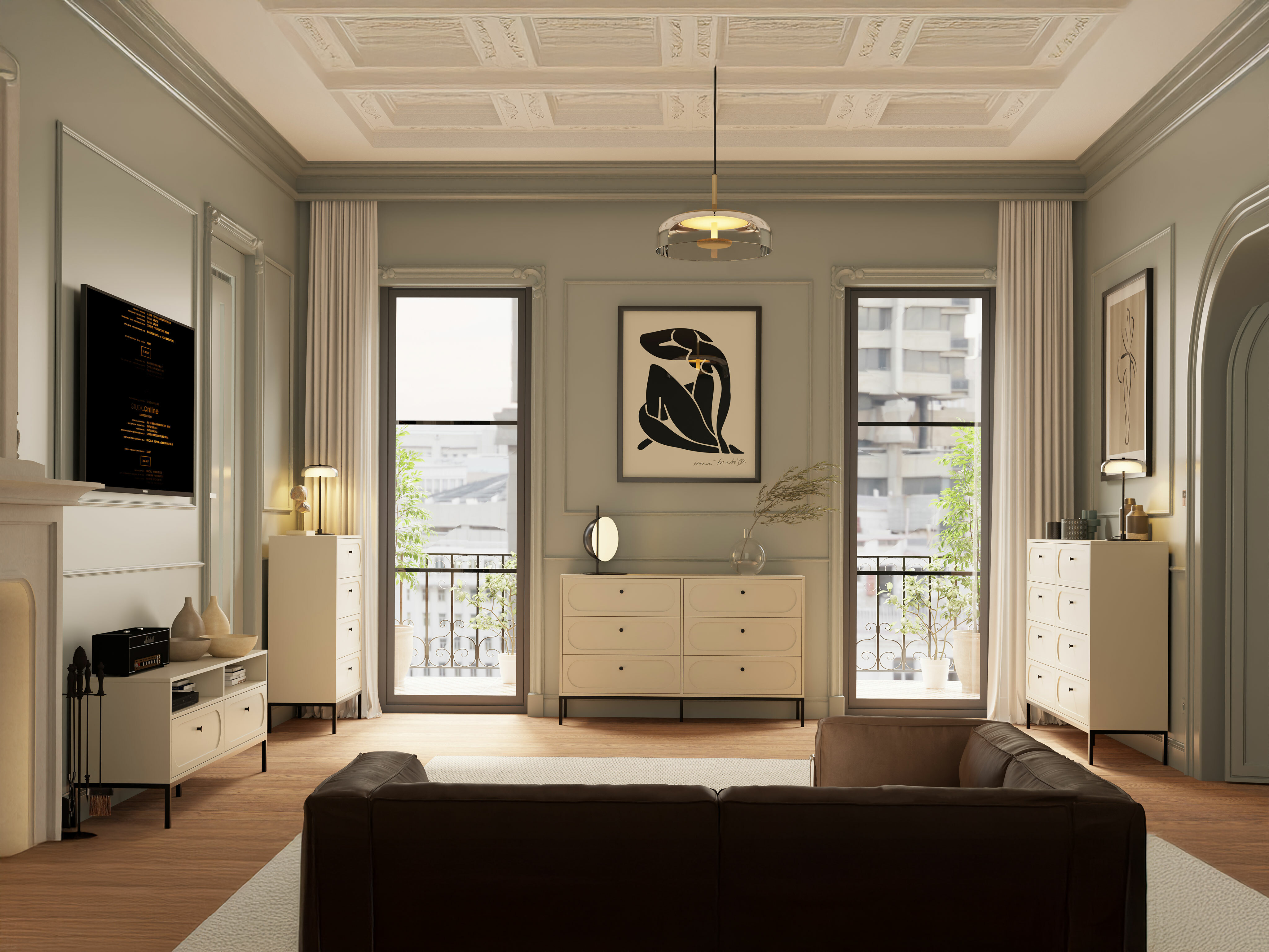 Έπιπλο τηλεόρασης Bristol 235 (Κασμίρι)