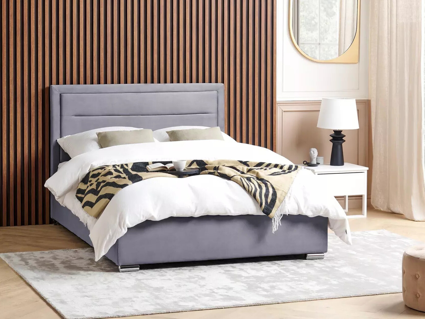 Κρεβάτι Berwyn 1218 (Σκούρο γκρι)