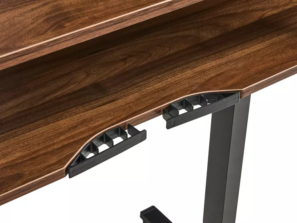 Height-adjustable desk Berwyn 3128 (Black + Brown)