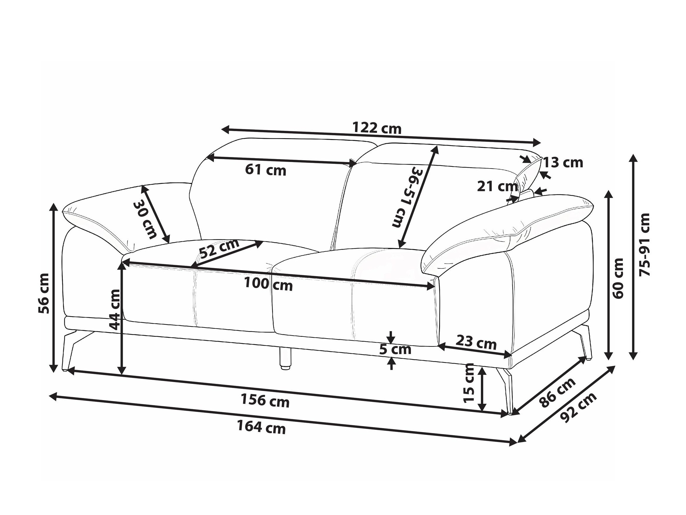 Καναπές Berwyn 3125 (Μπεζ)