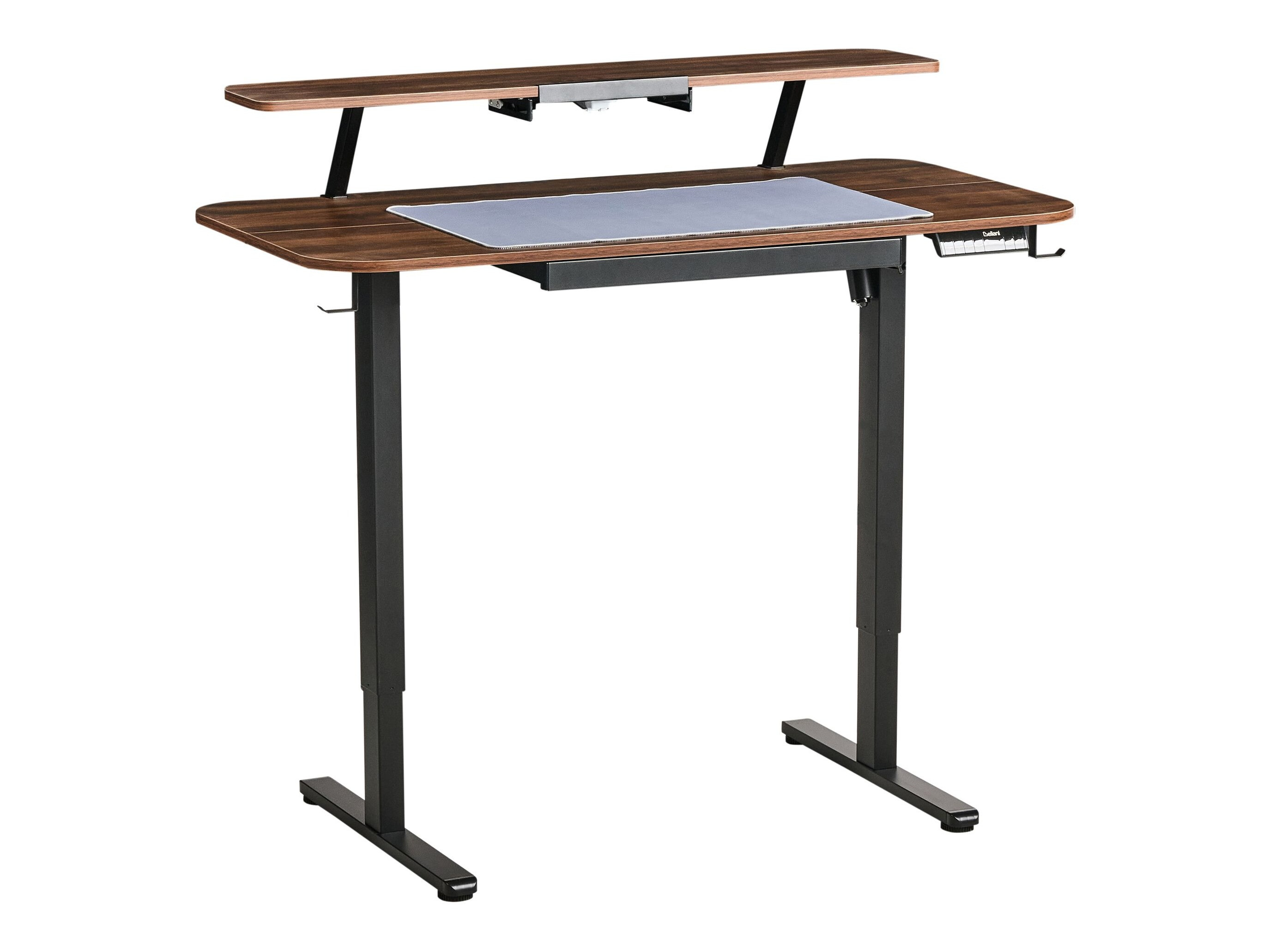 Height-adjustable desk Berwyn 3128 (Black + Brown)
