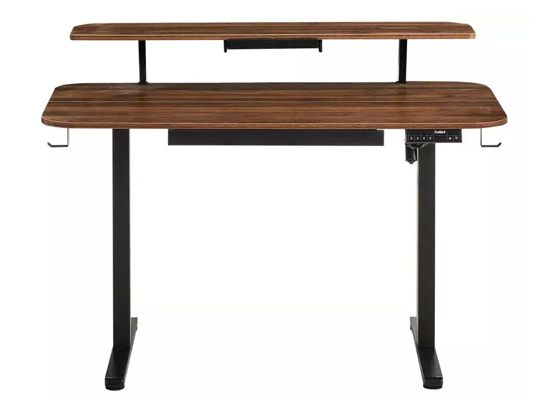 Height-adjustable desk Berwyn 3128 (Black + Brown)