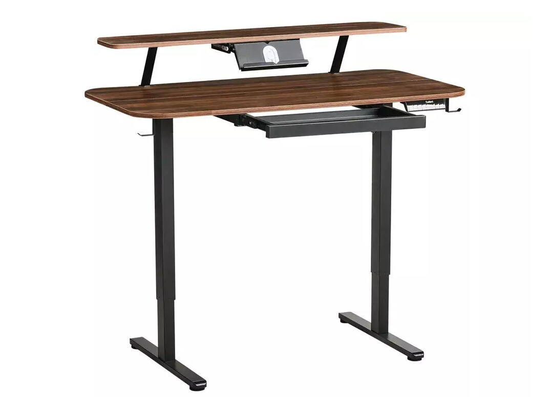 Height-adjustable desk Berwyn 3128 (Black + Brown)