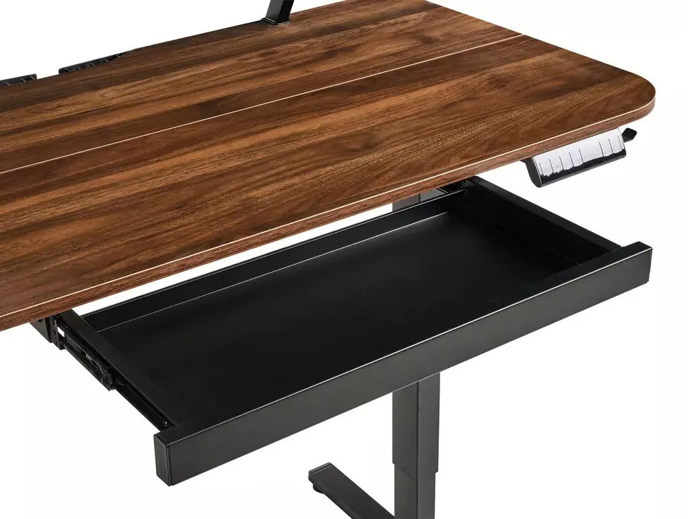 Height-adjustable desk Berwyn 3128 (Black + Brown)