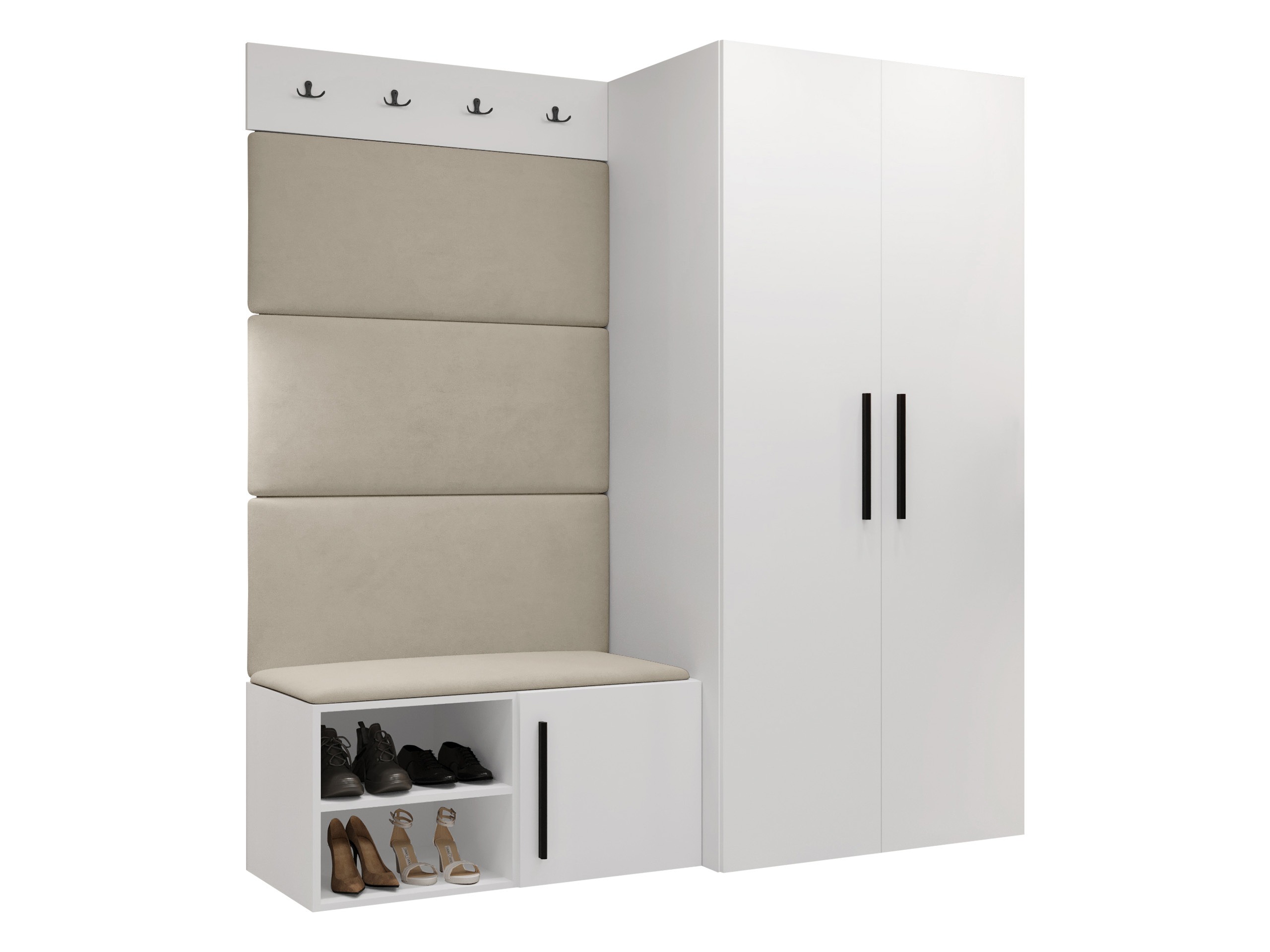 Σετ διαδρόμου Nitos I (Άσπρο)