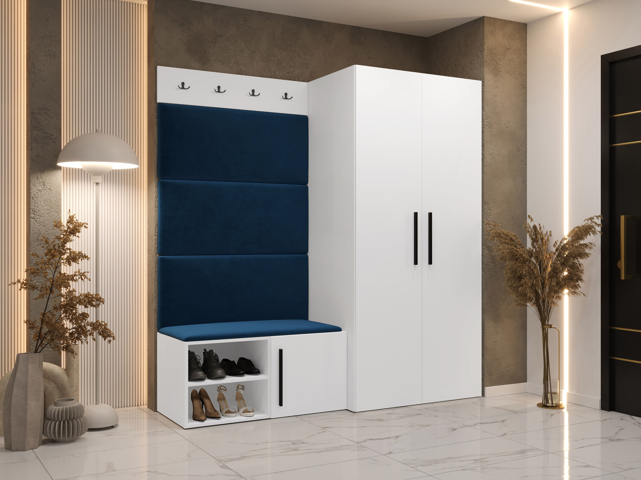 Σετ διαδρόμου Nitos I (Άσπρο)