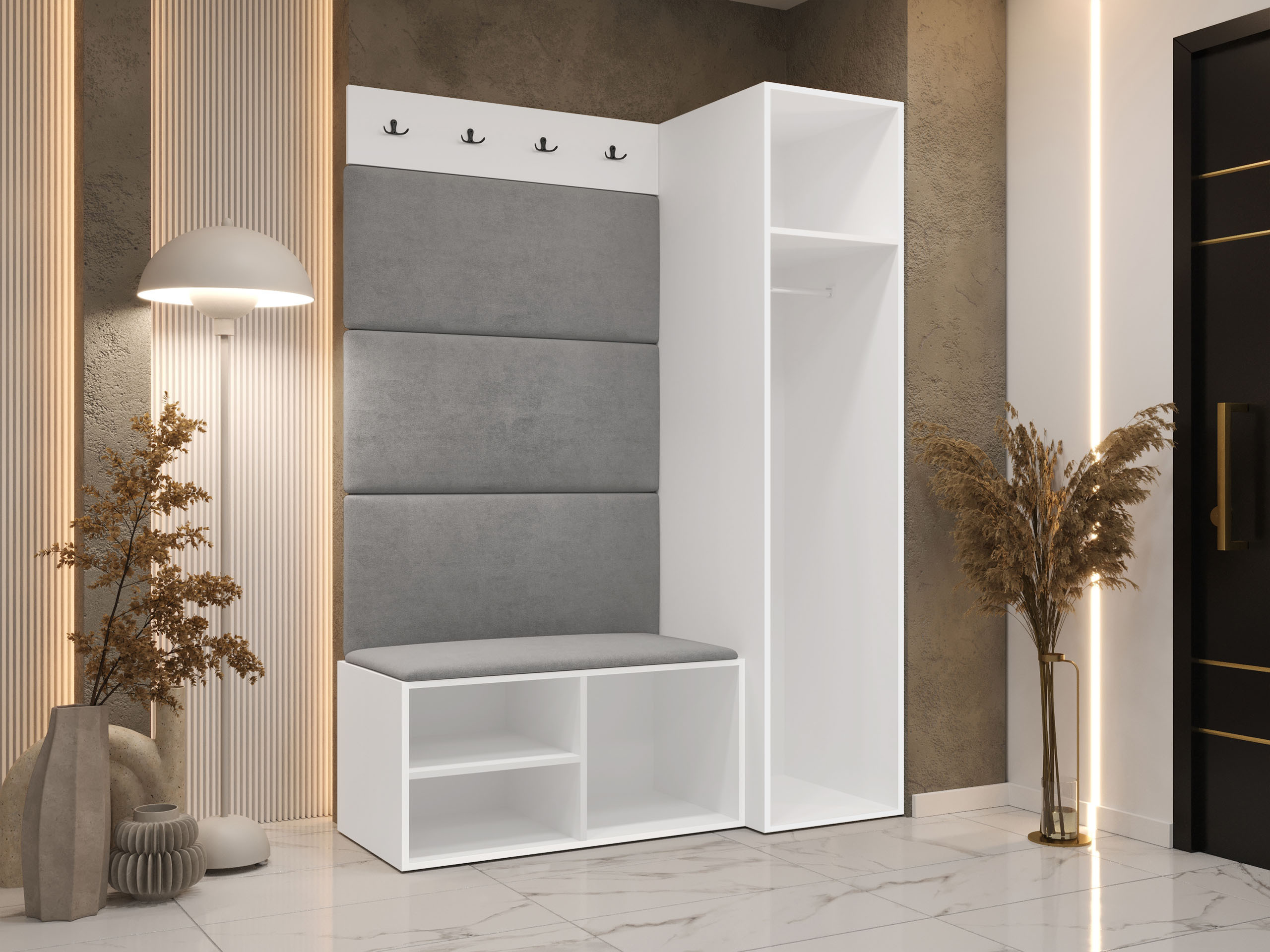 Σετ διαδρόμου Nitos II (Άσπρο)