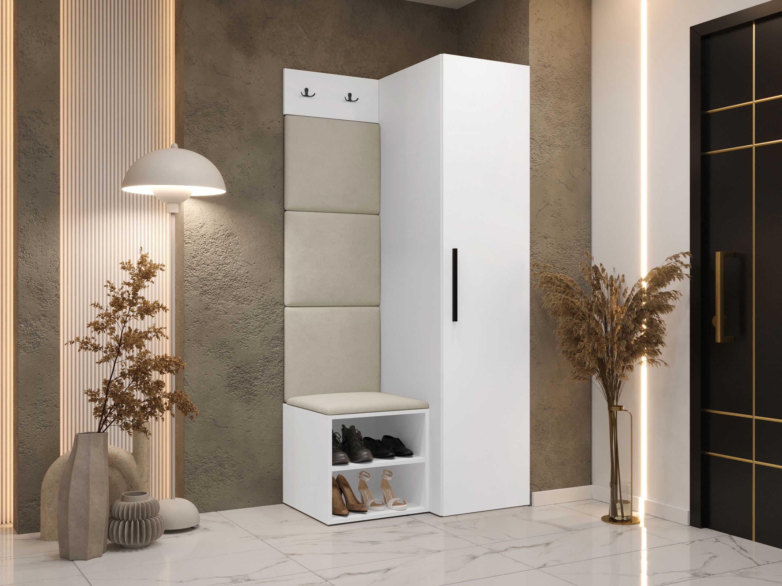 Σετ διαδρόμου Nitos III (Άσπρο)