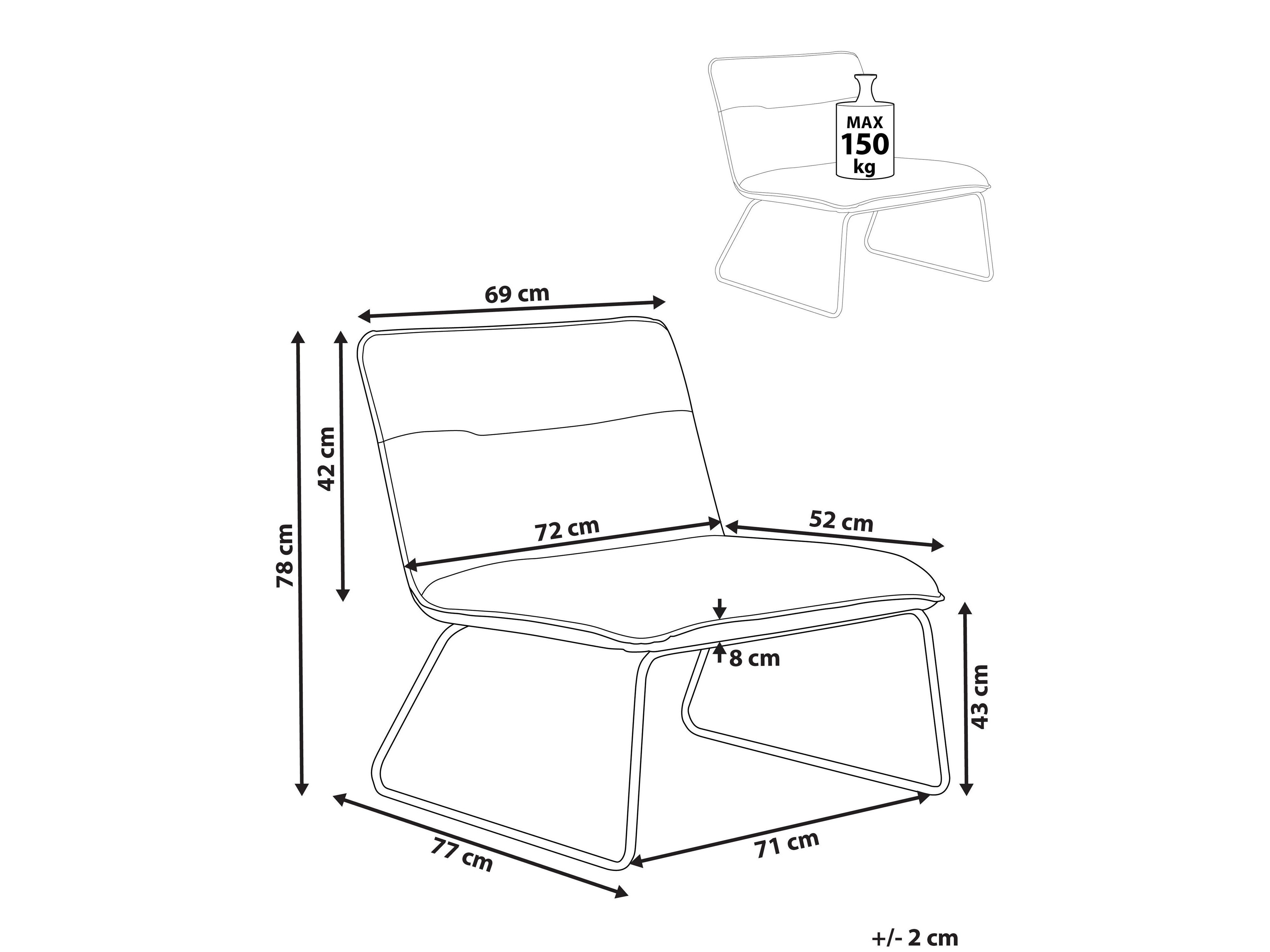 Armchair Berwyn 3134 (White)