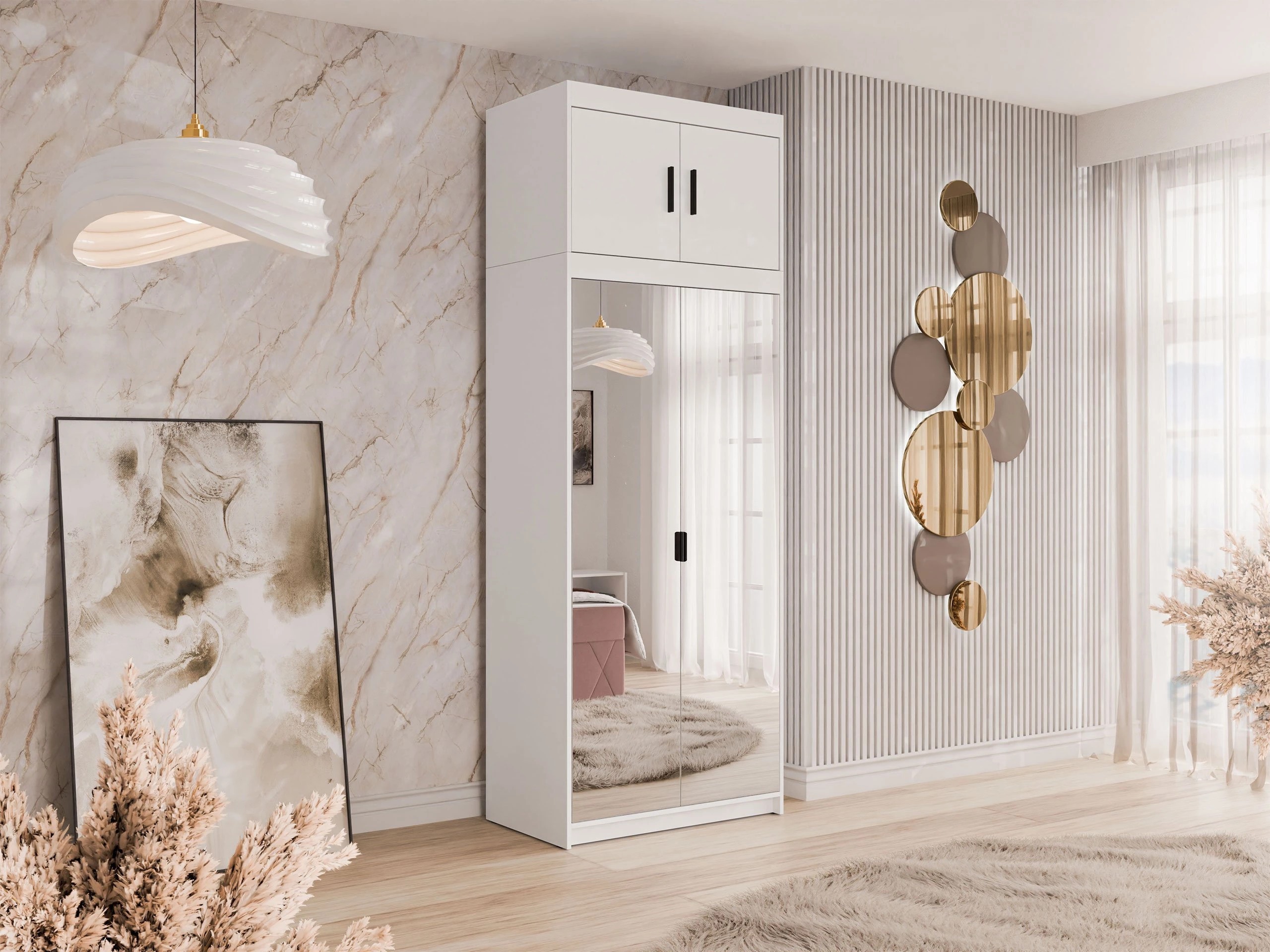 Ντουλάπα Novduni 119 (Άσπρο)