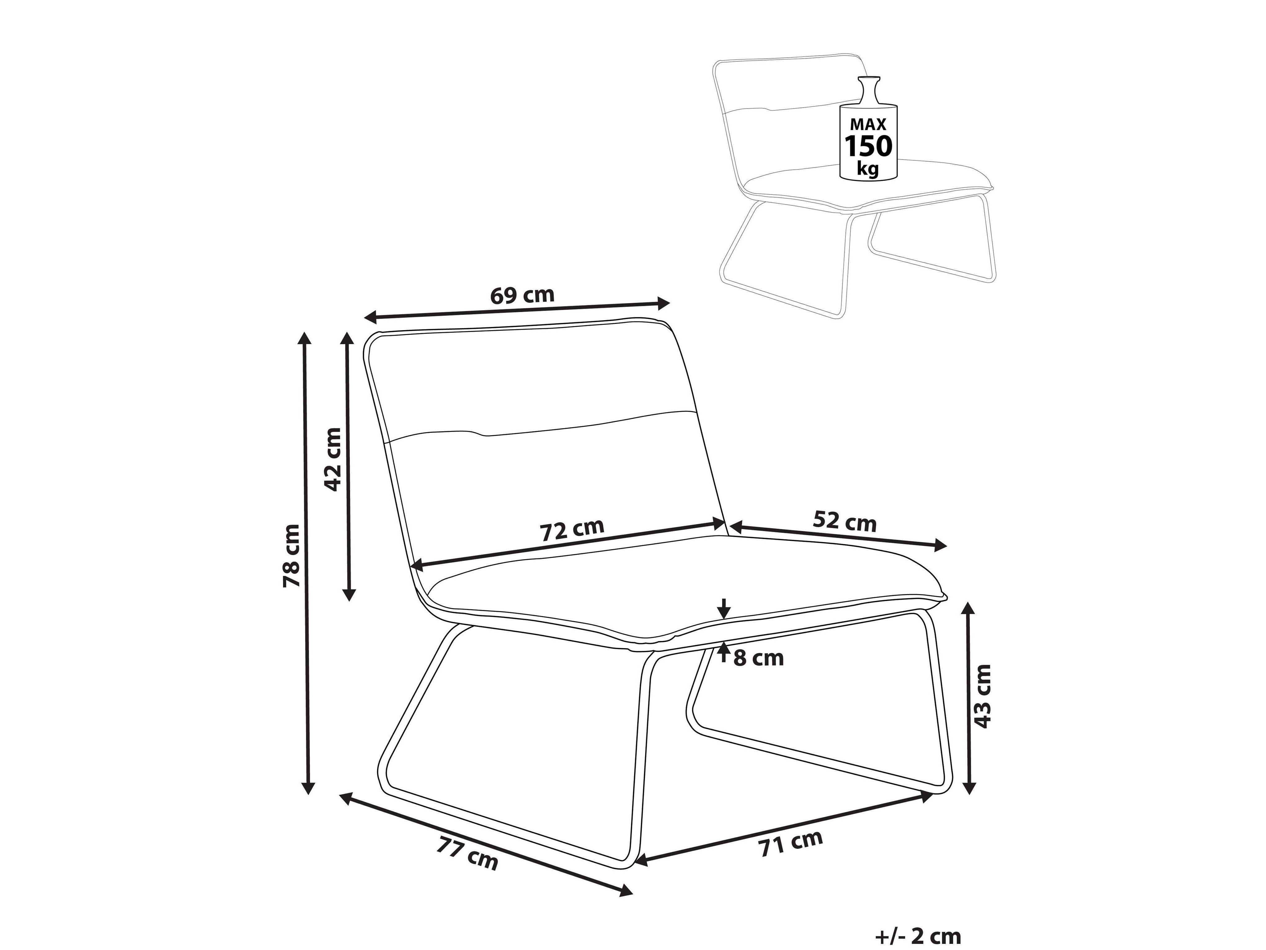 Πολυθρόνα Berwyn 3134 (Ανοιχτό μπεζ)