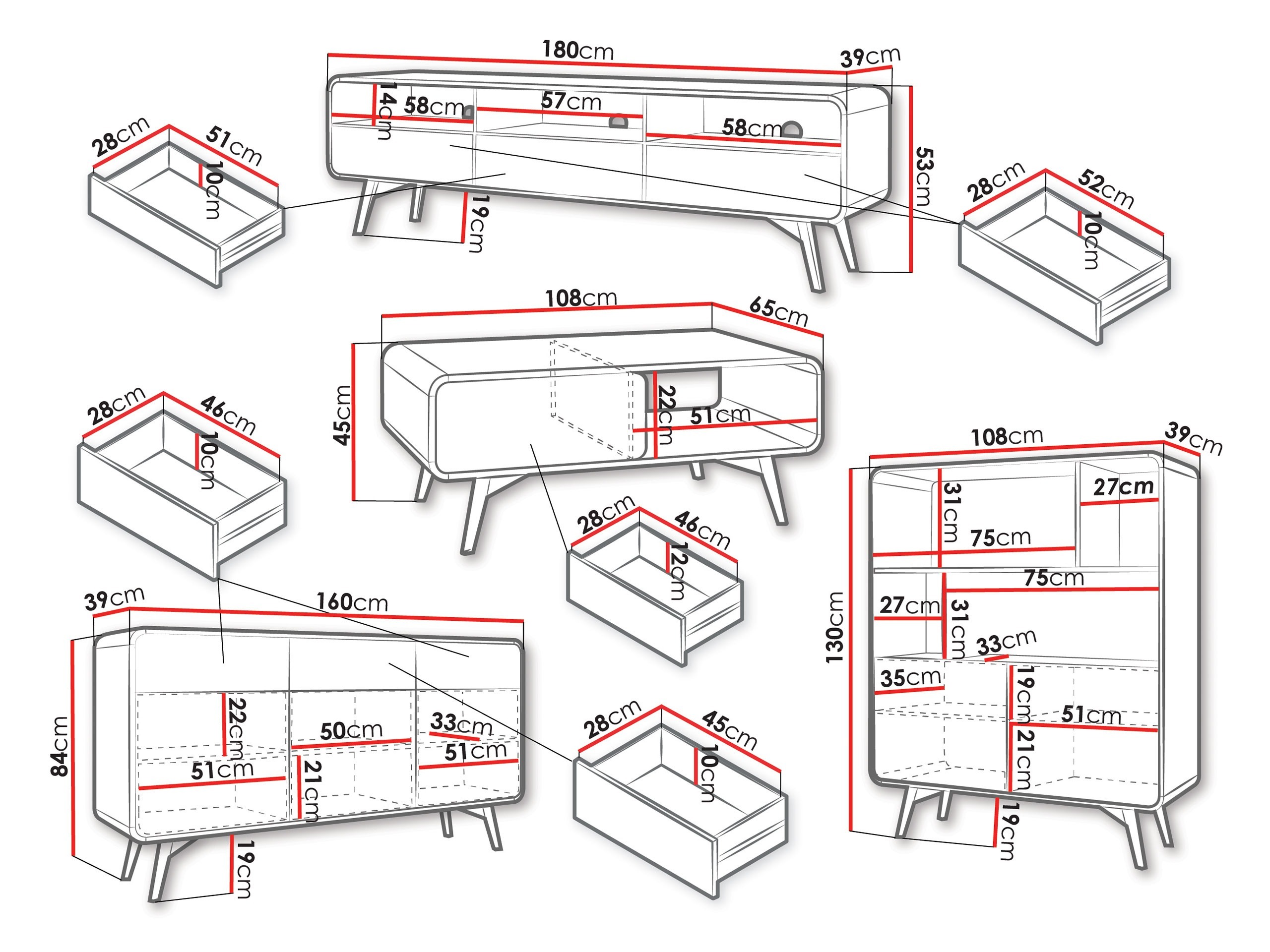 Σετ επίπλων σαλονιού Focos I