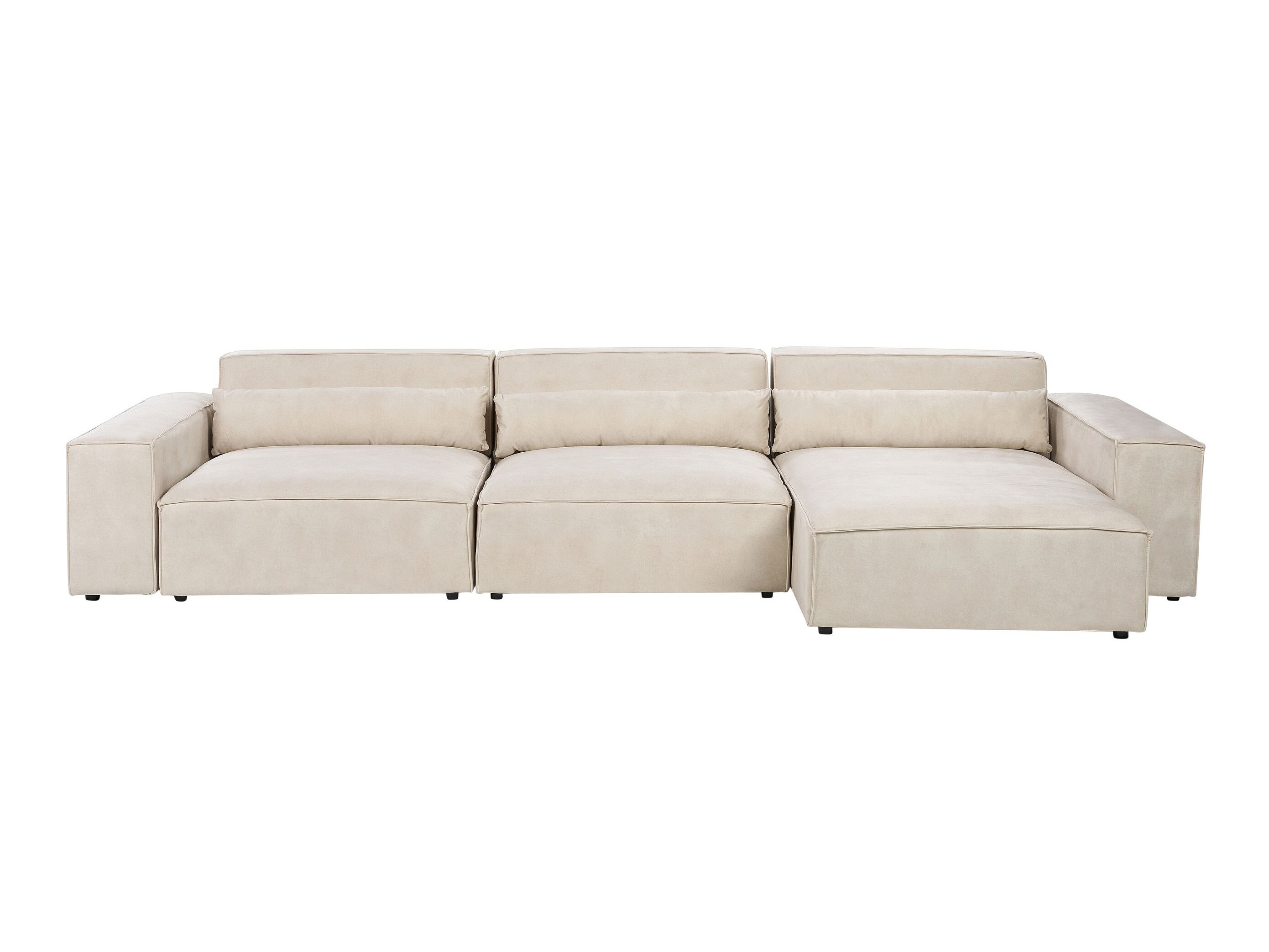 Αρθρωτός γωνιακός καναπές Tivsora 104 (Ανοιχτό μπεζ)