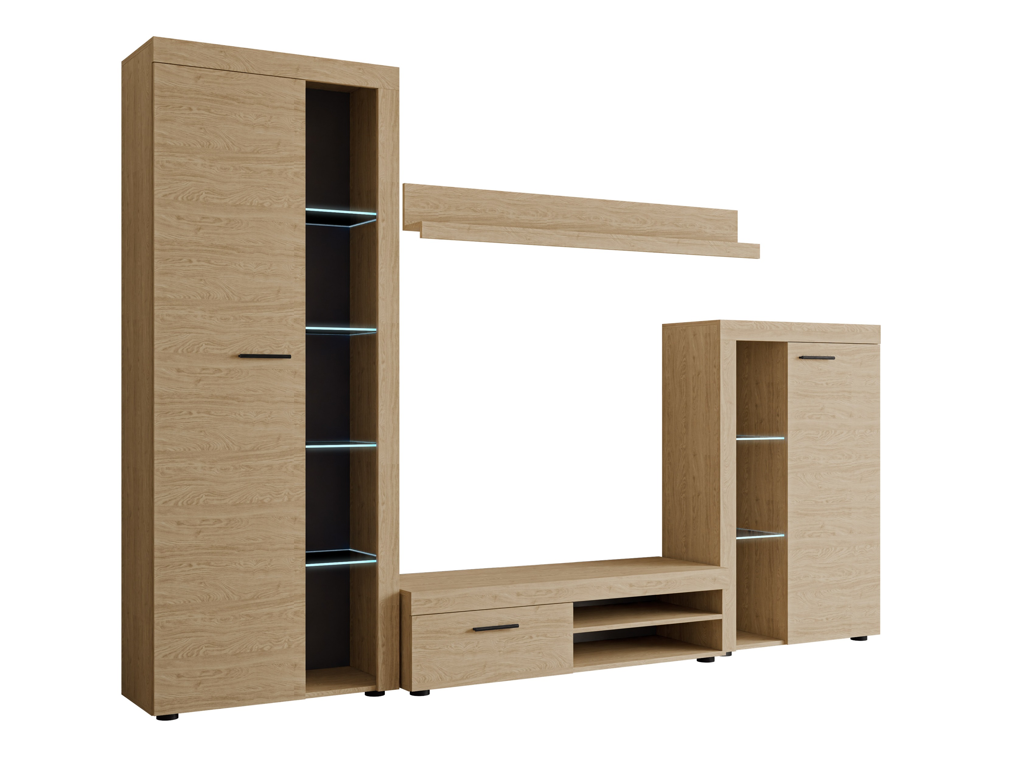 Σετ επίπλων σαλονιού Univio (Δρυς)