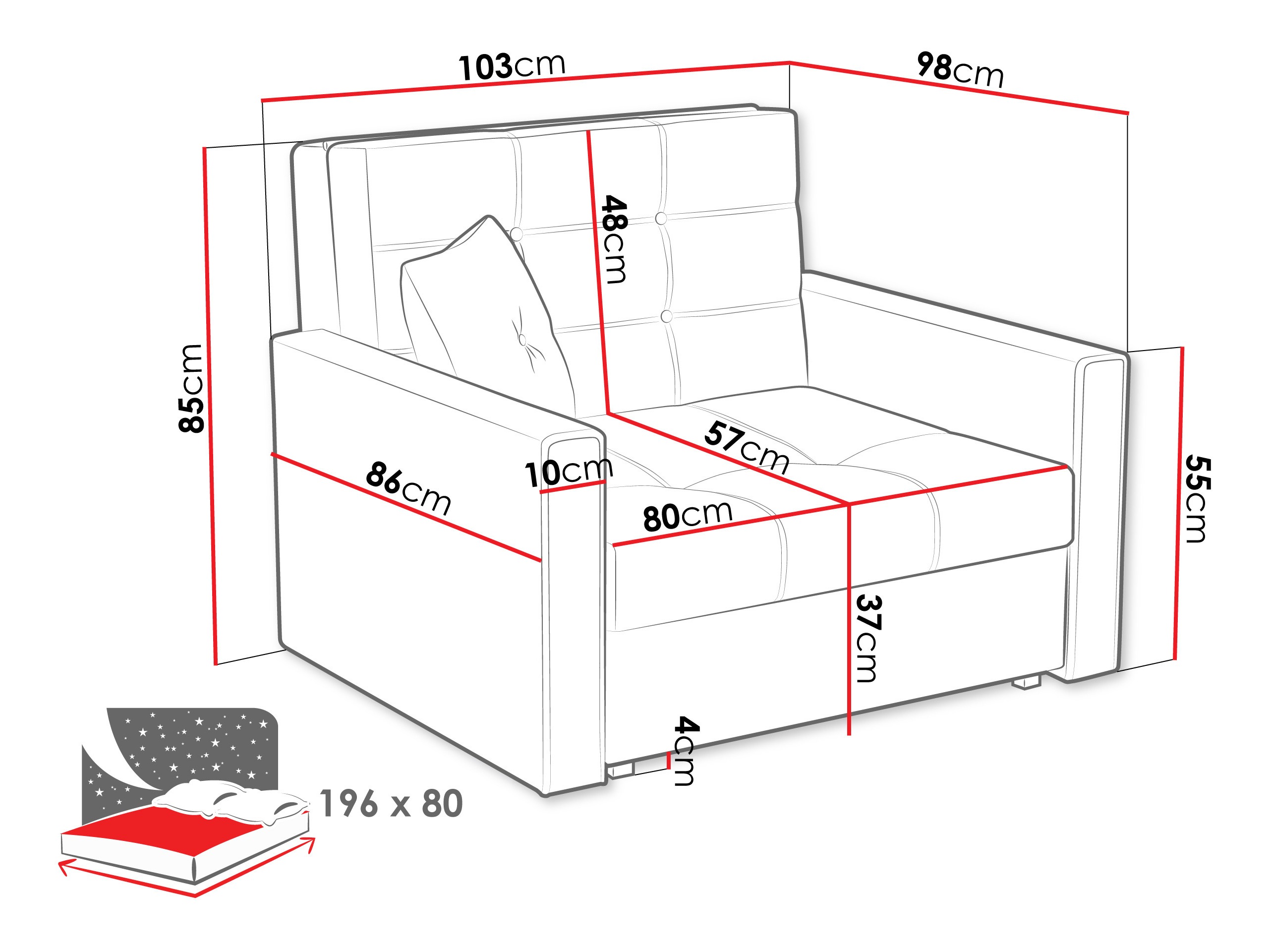 Πολυθρόνα Seruna I (Tatum 279)