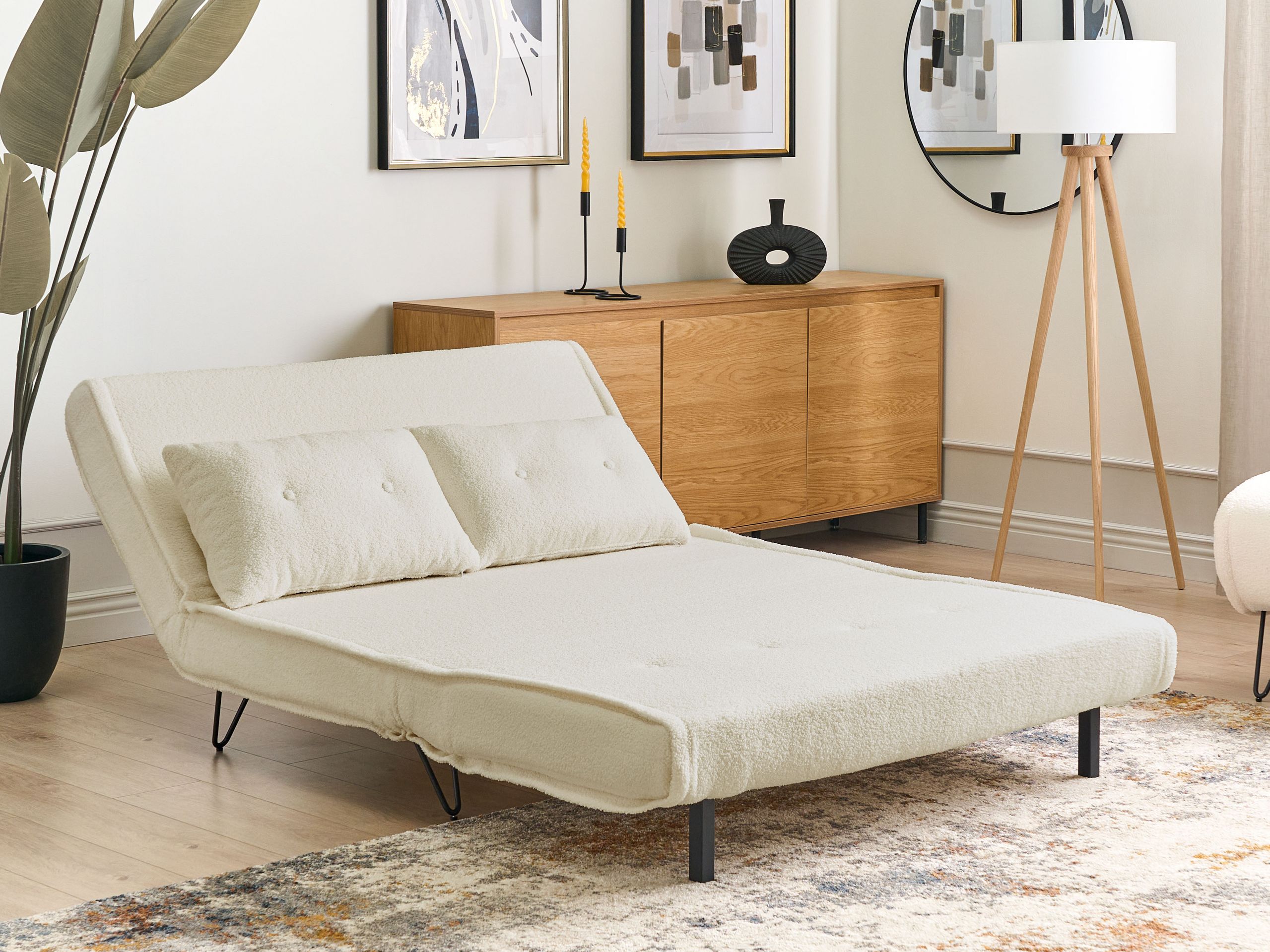 Σετ ταπετσαρισμένων επίπλων Berwyn 3165 (Άσπρο)