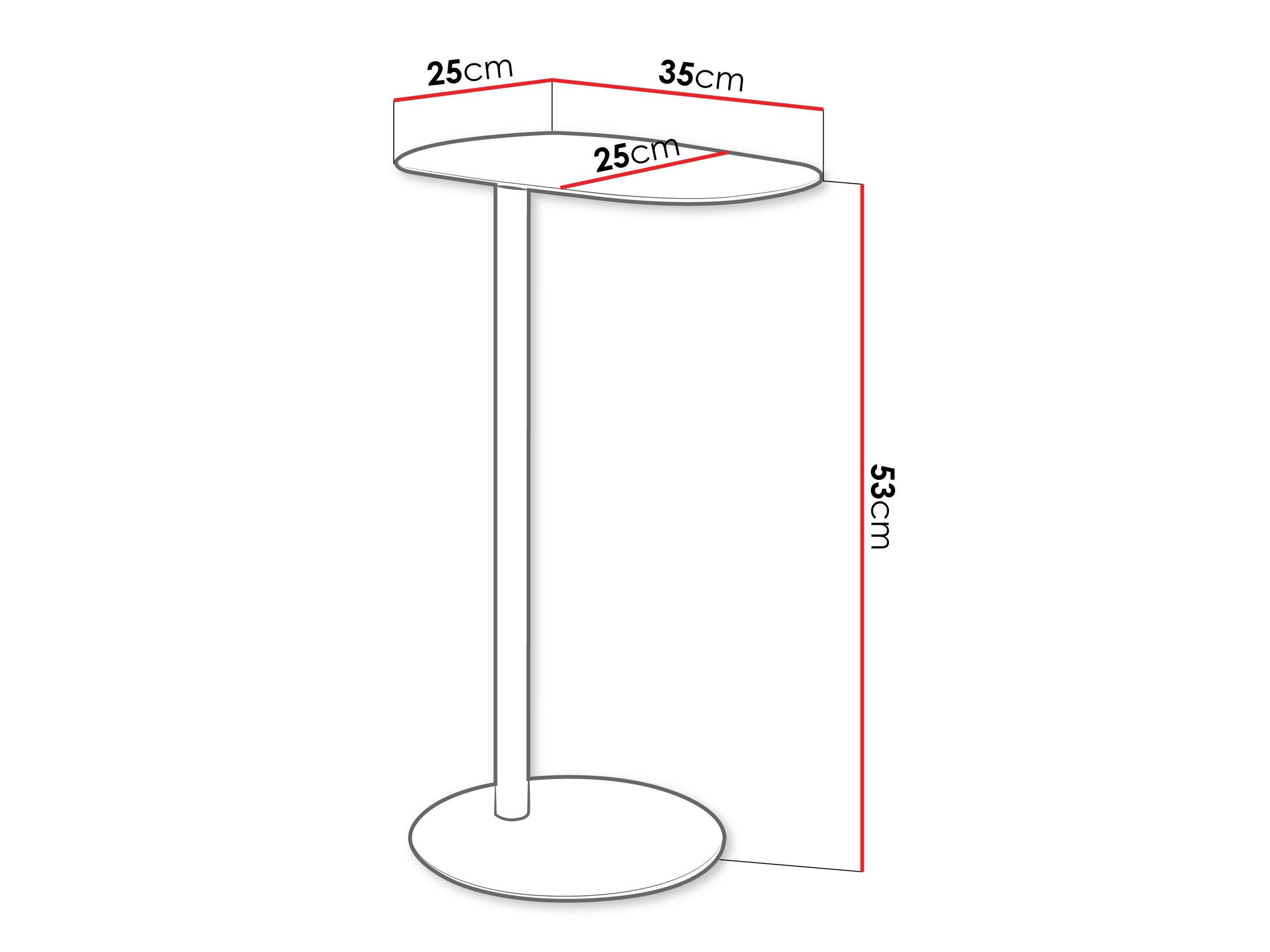 Side table Via (White)