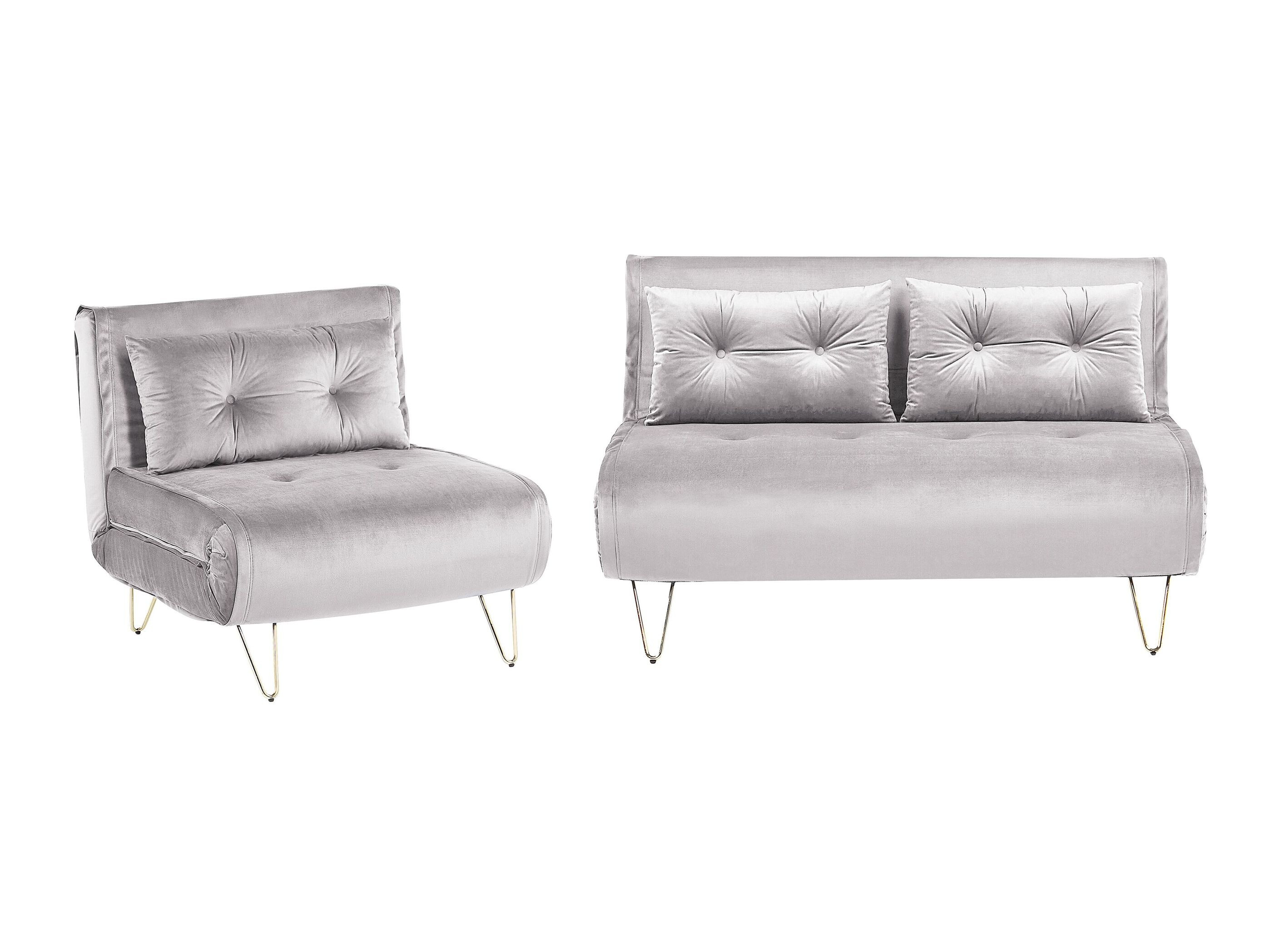 Σετ ταπετσαρισμένων επίπλων Berwyn 3164 (Γκρι)