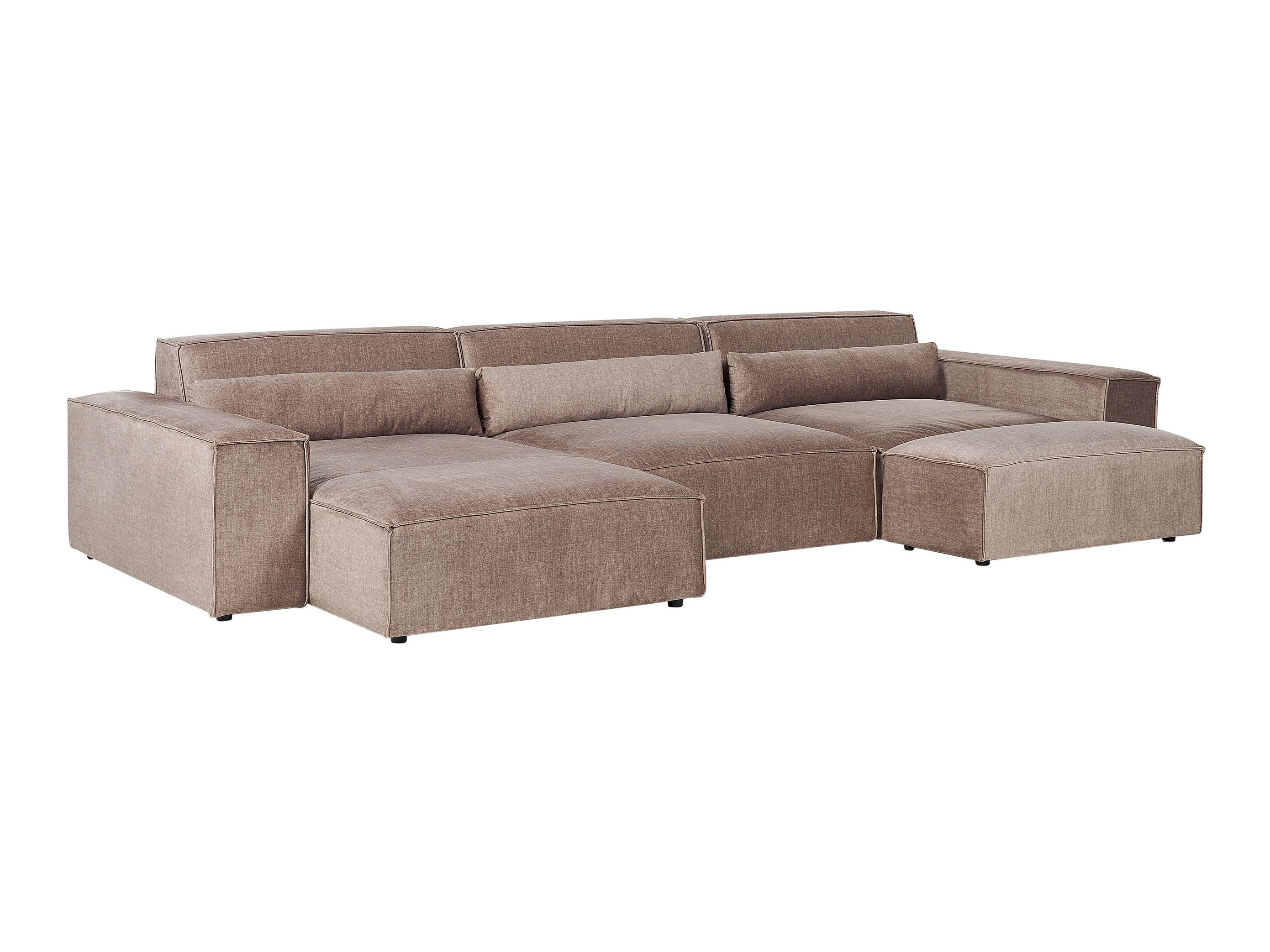 Σετ ταπετσαρισμένων επίπλων Tivsora 108 (Ανοιχτό καφέ)