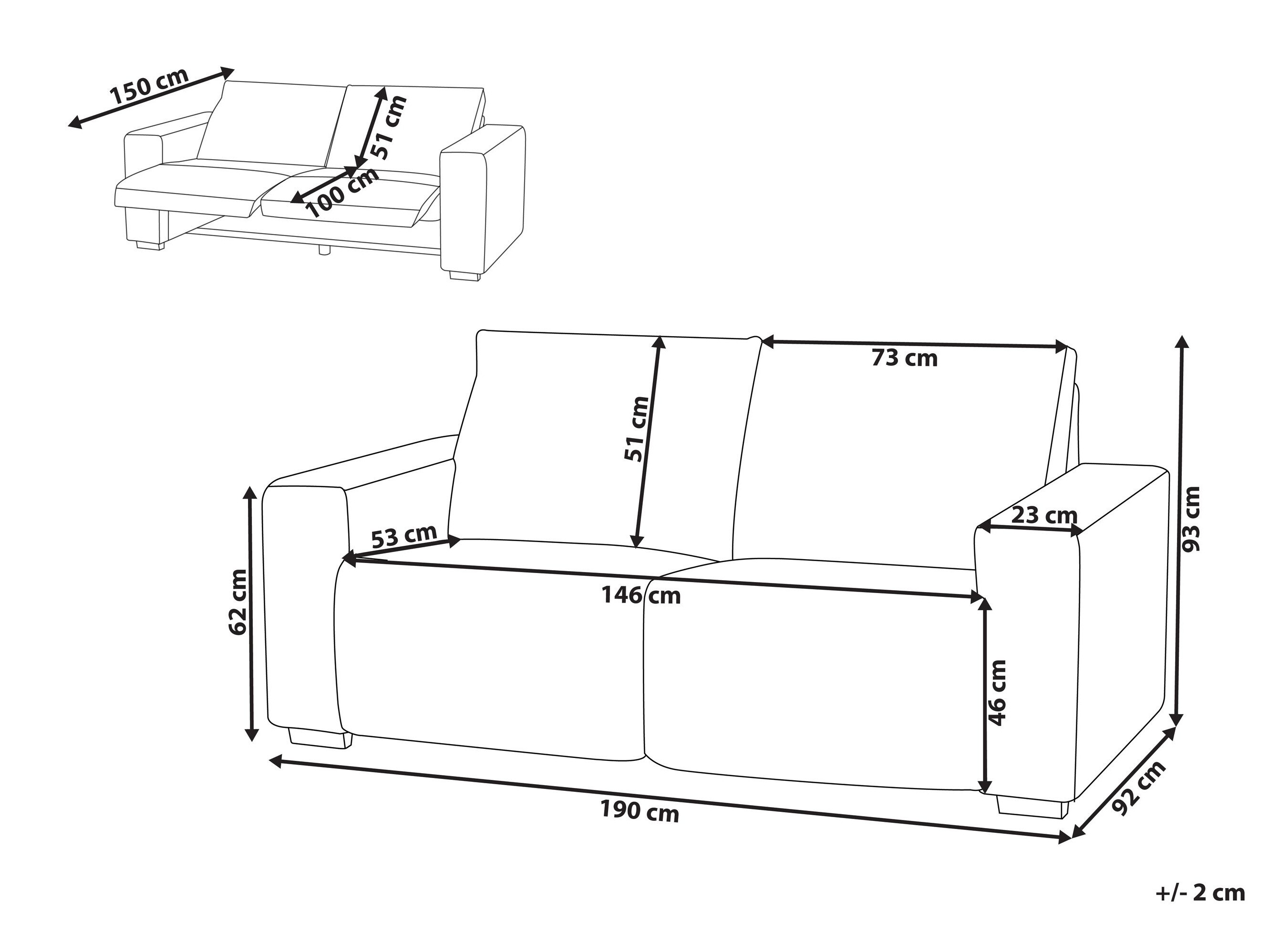 Καναπές Berwyn 3168 (Γκρι)