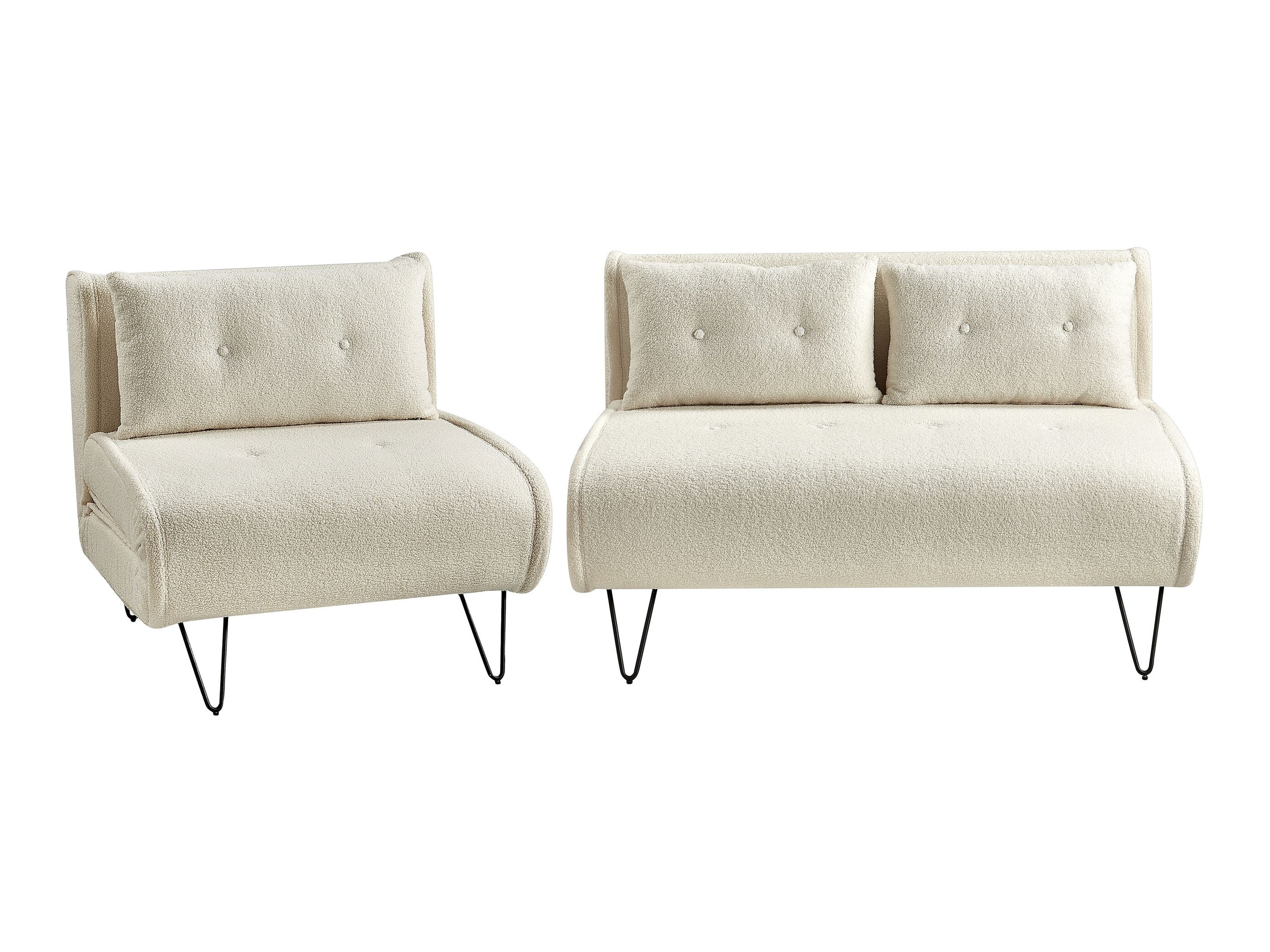 Σετ ταπετσαρισμένων επίπλων Berwyn 3165 (Άσπρο)