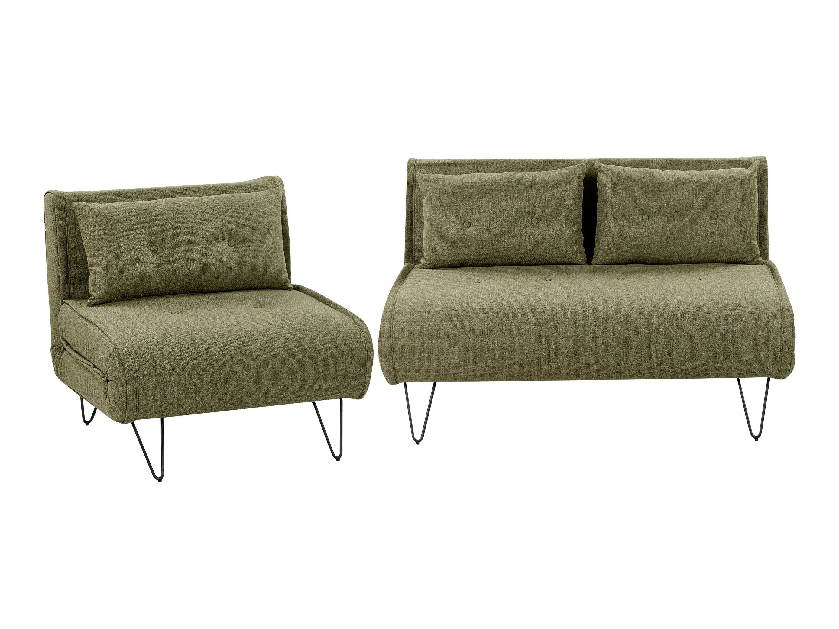 Σετ ταπετσαρισμένων επίπλων Berwyn 3165 (Πράσινο)