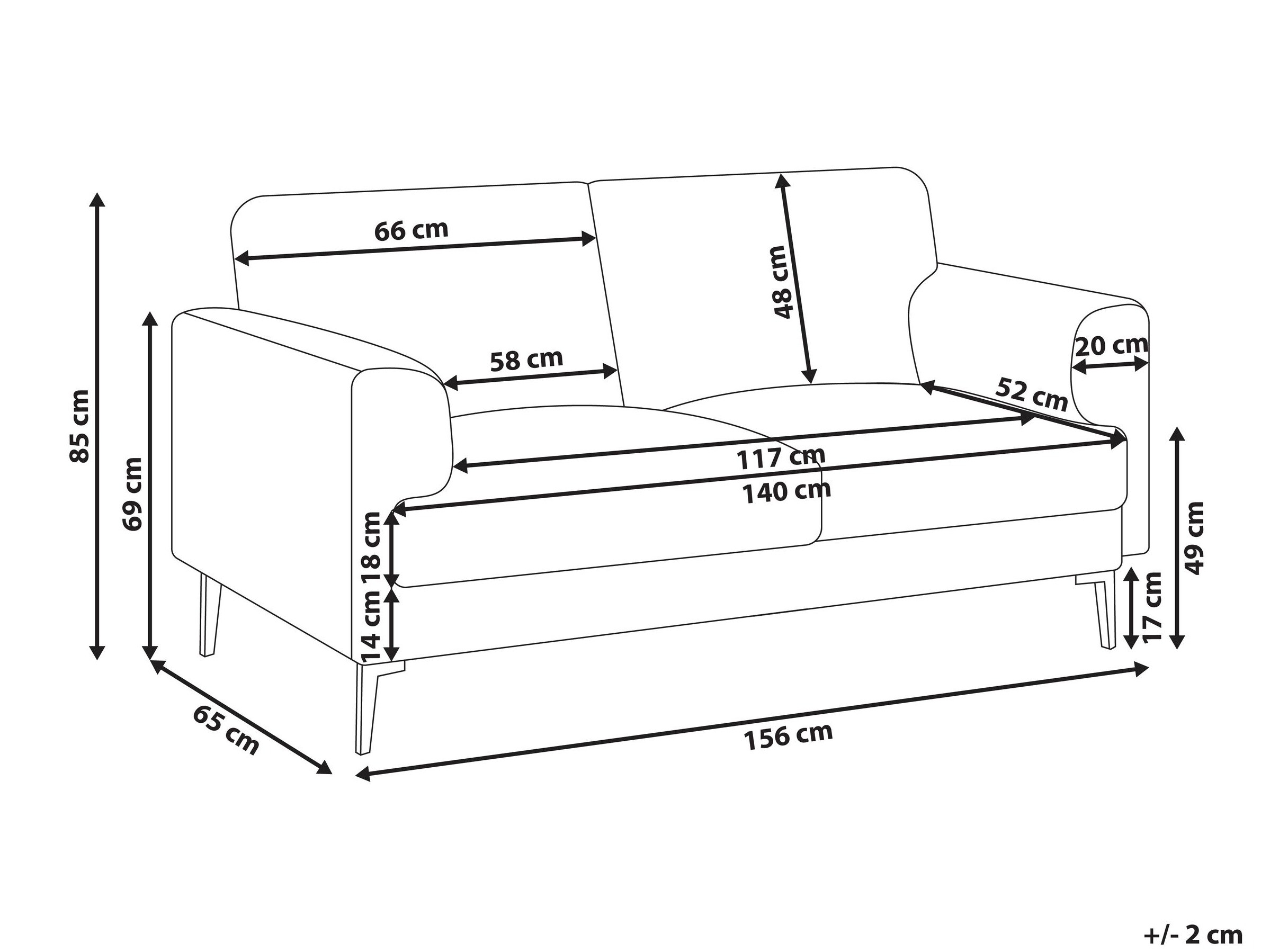 Καναπές Catcavu 101 (Ανοιχτό μπεζ)