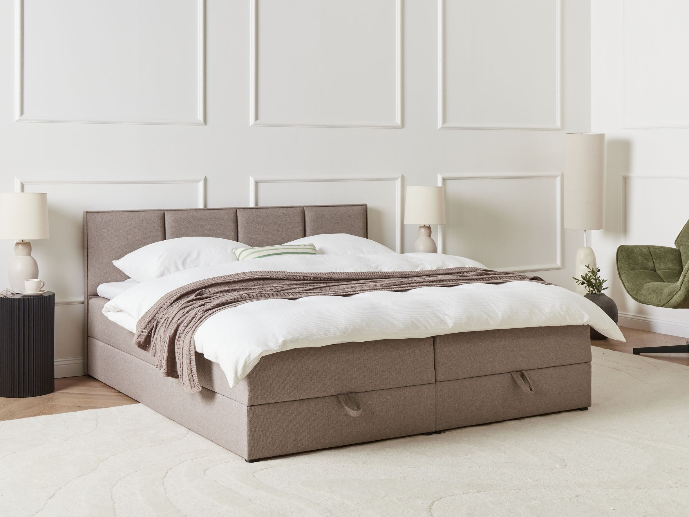 Continental bed Berwyn 3191 (Taupe)
