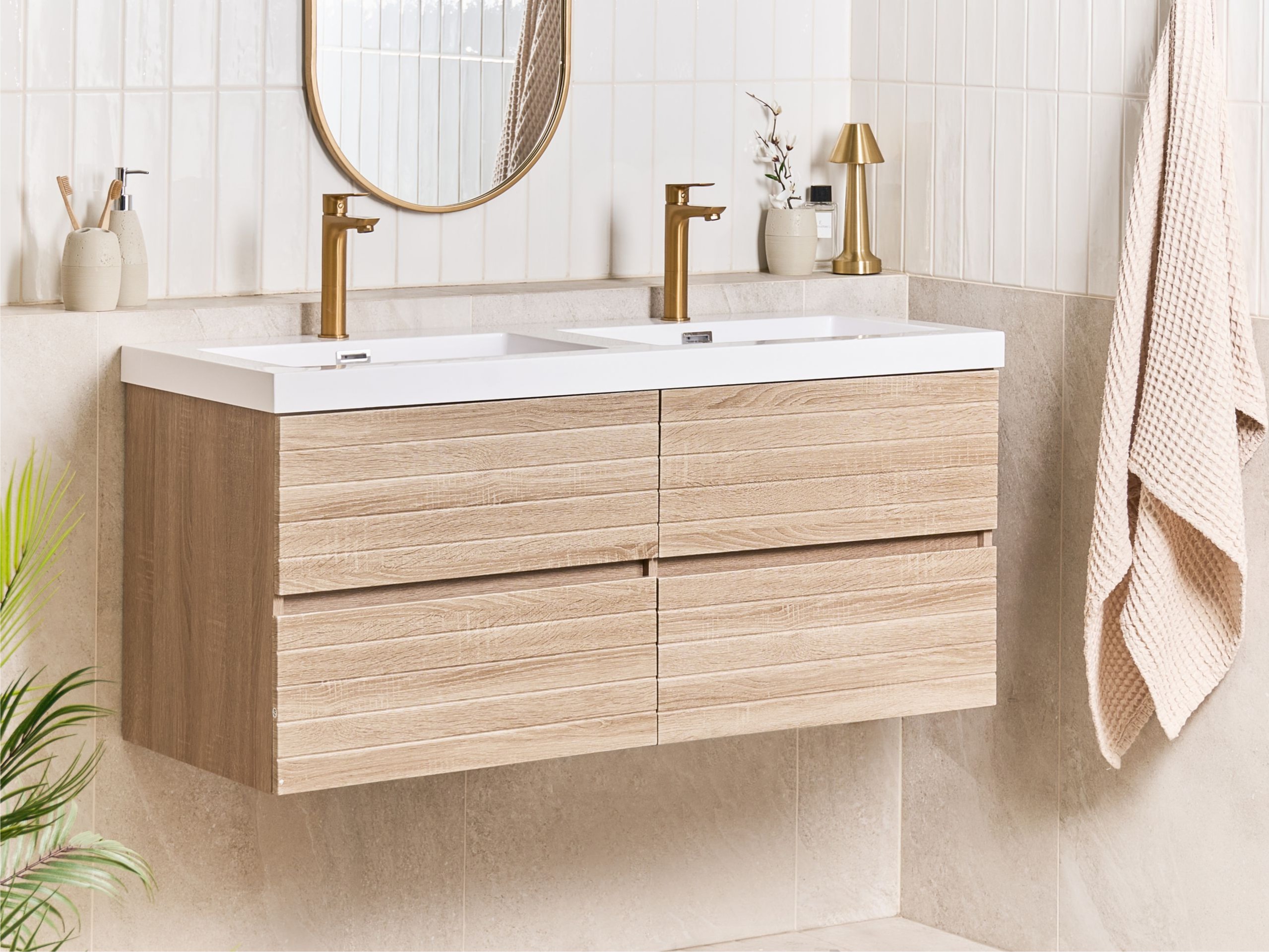 Επιτοίχιο ντουλάπι μπάνιου με υποδοχή νιπτήρα Berwyn 3185