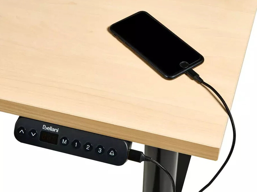 Γραφείο με ρυθμιζόμενο ύψος Berwyn 3188 (Ανοιχτό καφέ)