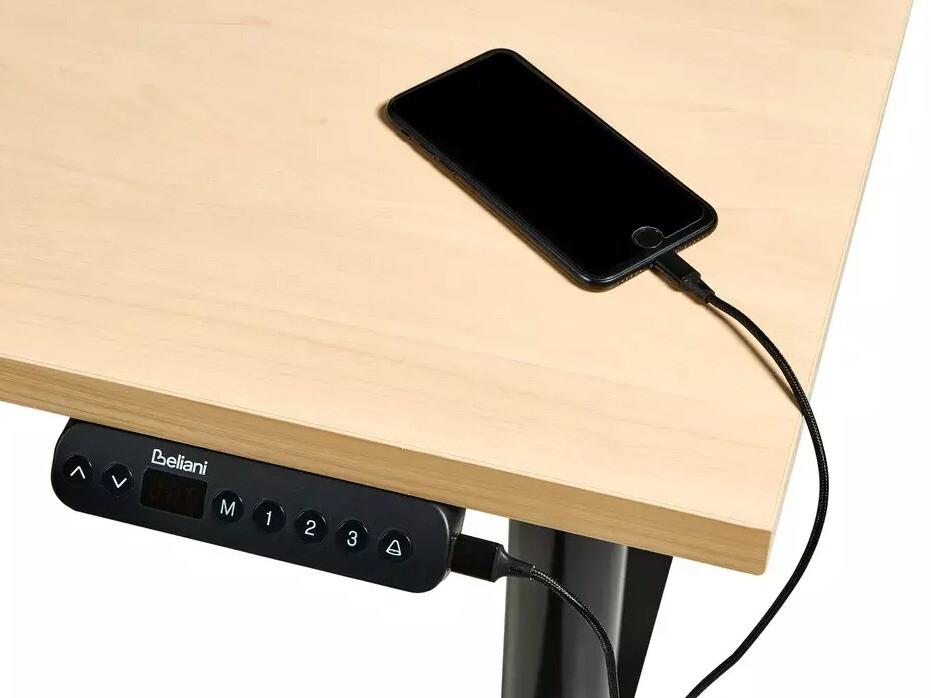 Γραφείο με ρυθμιζόμενο ύψος Berwyn 3190 (Ανοιχτό καφέ)