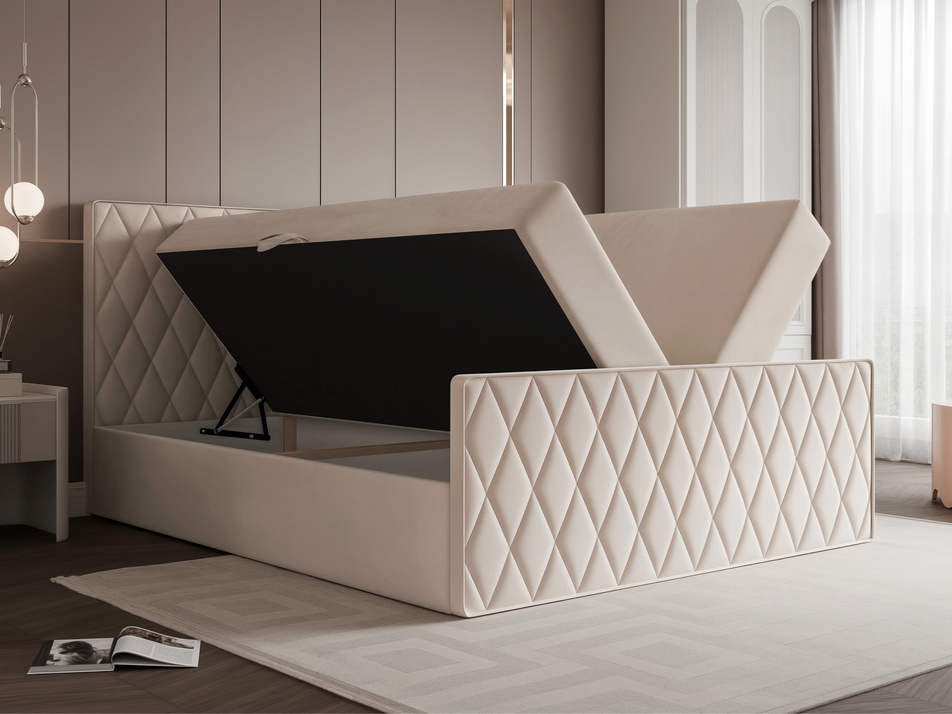 Κρεβάτι continental Martinez 129 (Magic Velvet 2256)