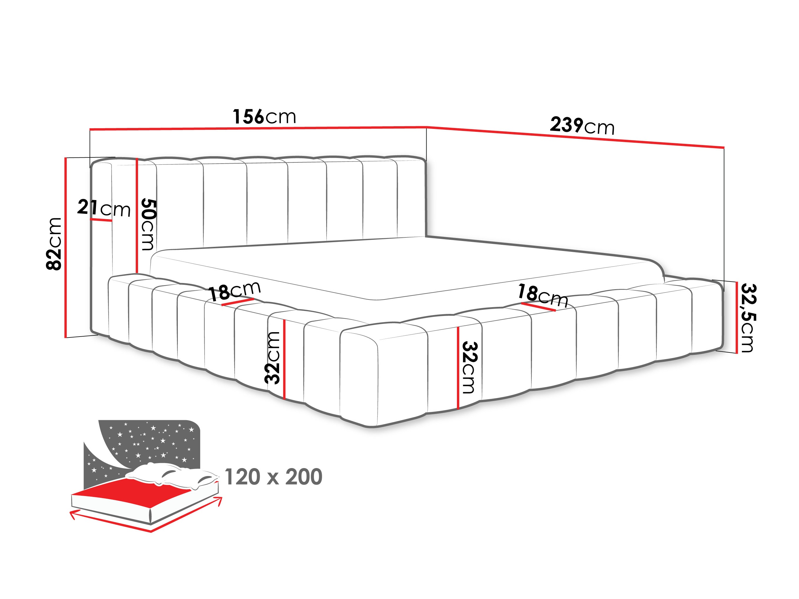 Κρεβάτι Hesperia 125 (Paros 02)