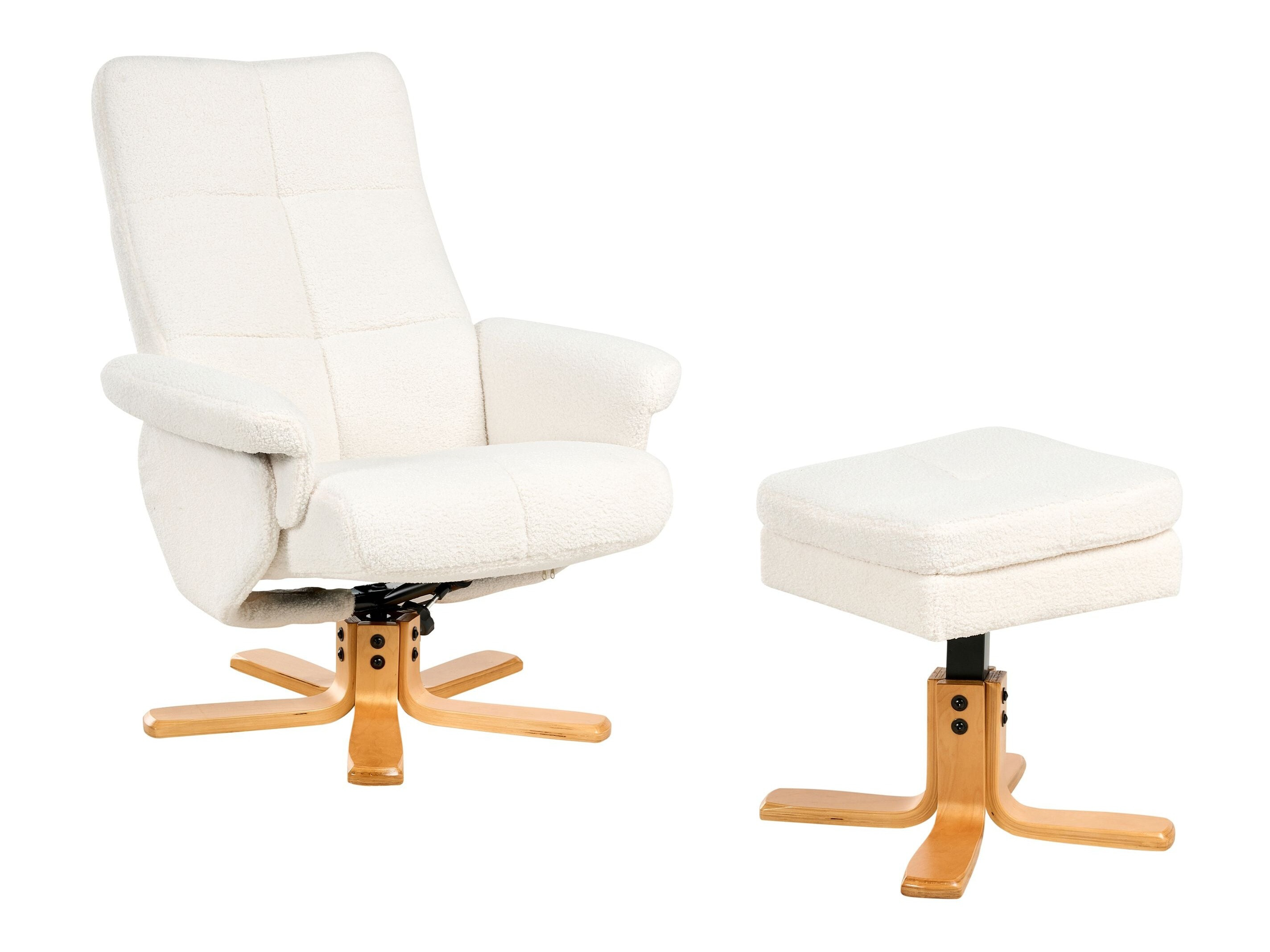 Ρυθμιζόμενη πολυθρόνα Berwyn 3195 (Άσπρο)